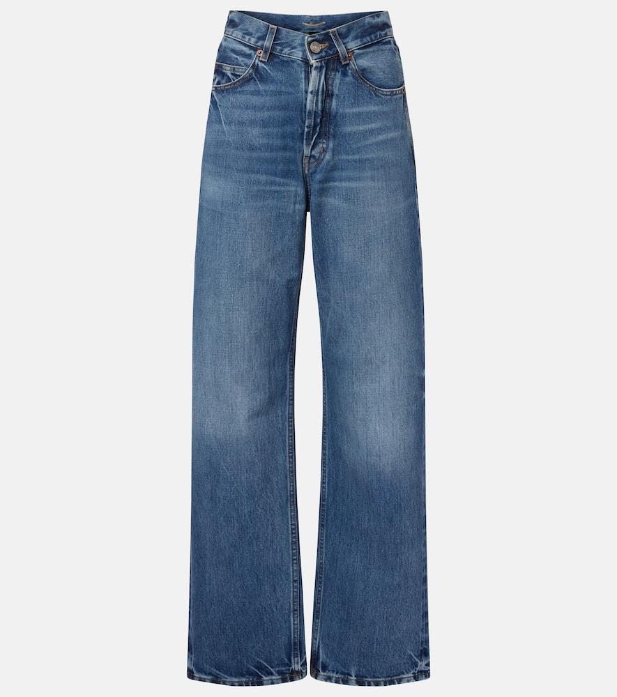 デニム・ジーパン SAINT LAURENT Woman Jeans Blue 747651Y16PF 1290 90's slim jeans in 50's blue denim | Saint Laurent | YSL US