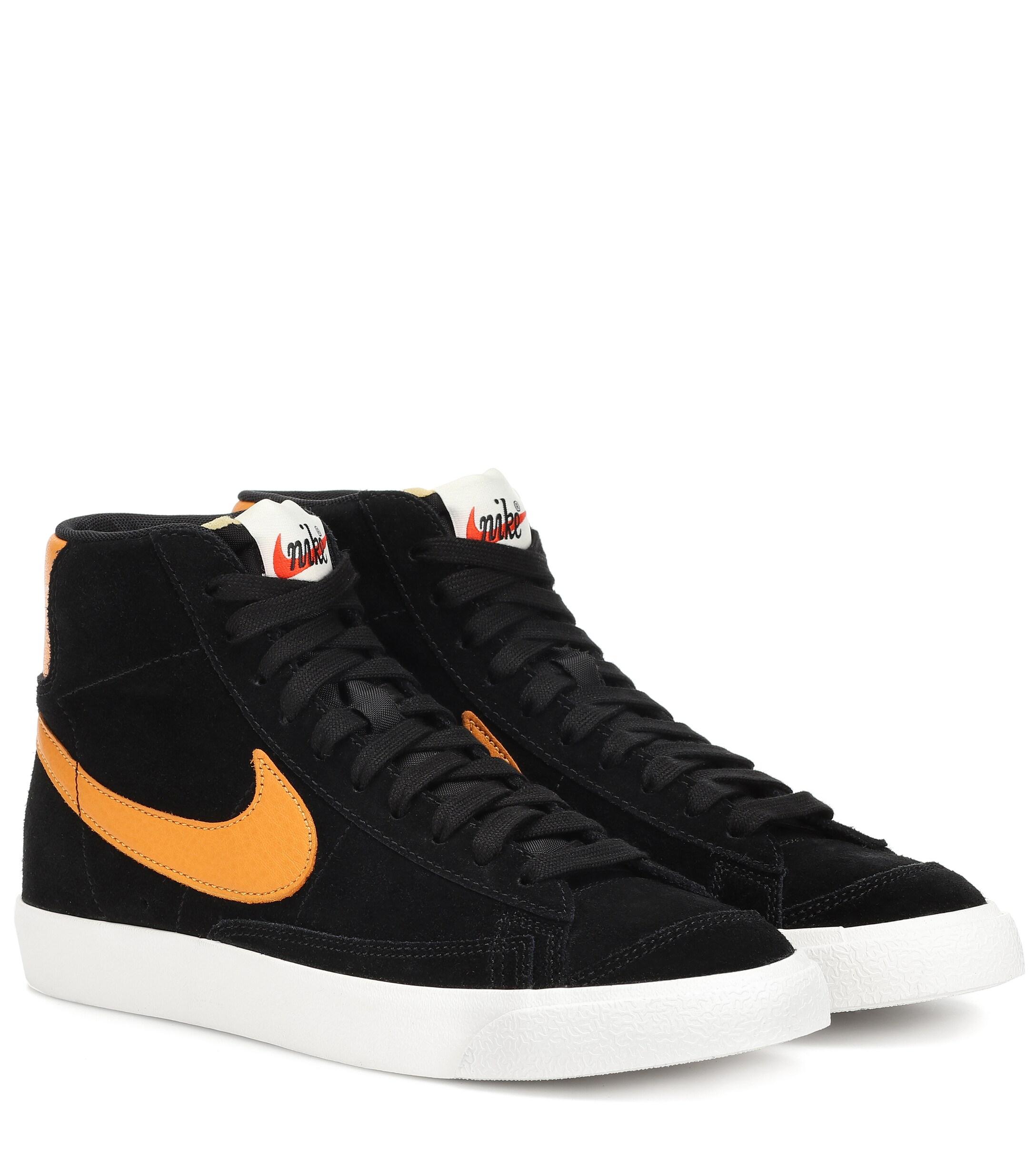 Nike Blazer Suede Sneakers in Black - Lyst