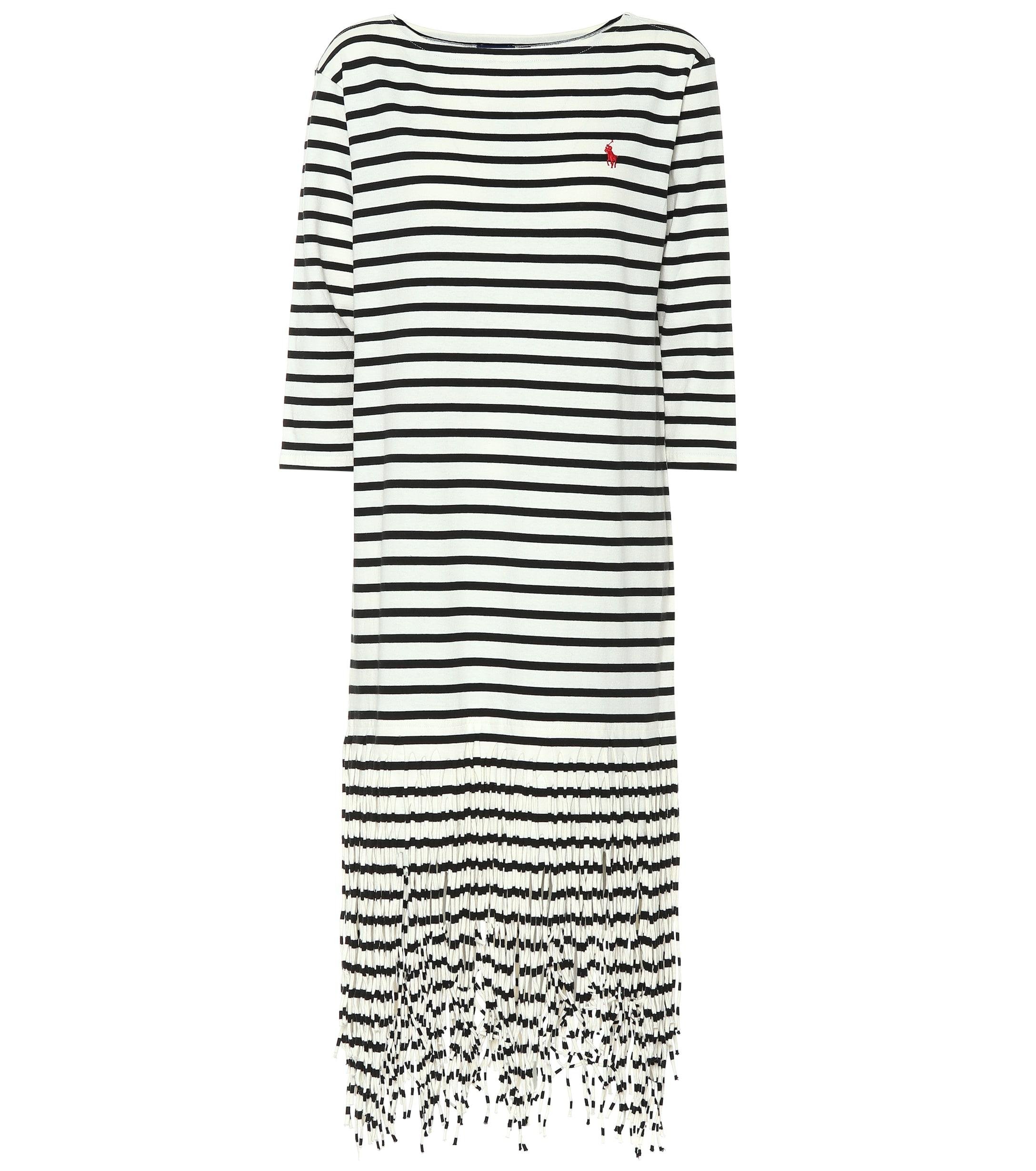 polo ralph lauren fringe cotton shirtdress