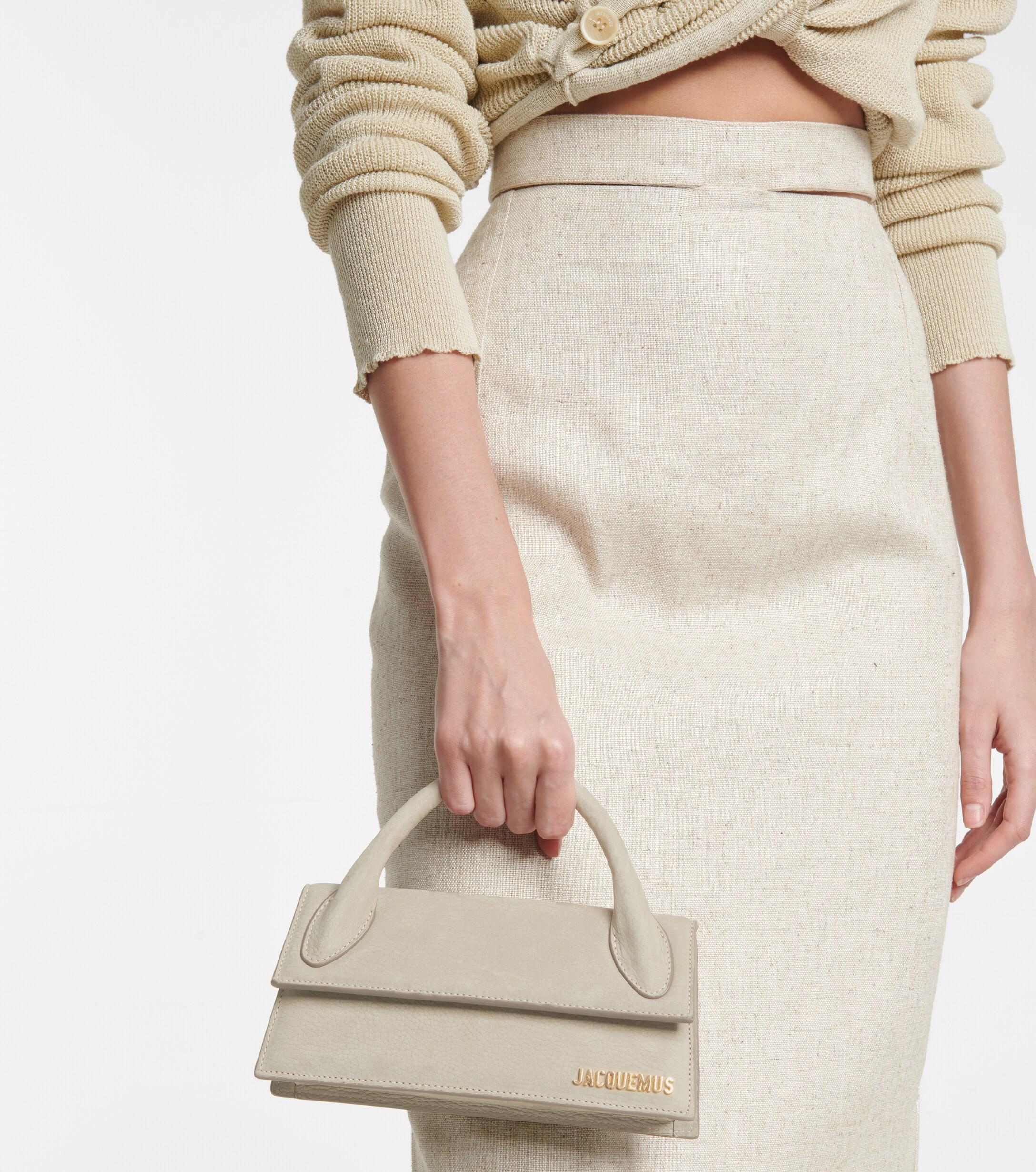 Jacquemus Le Chiquito Long Leather Shoulder Bag in Natural | Lyst
