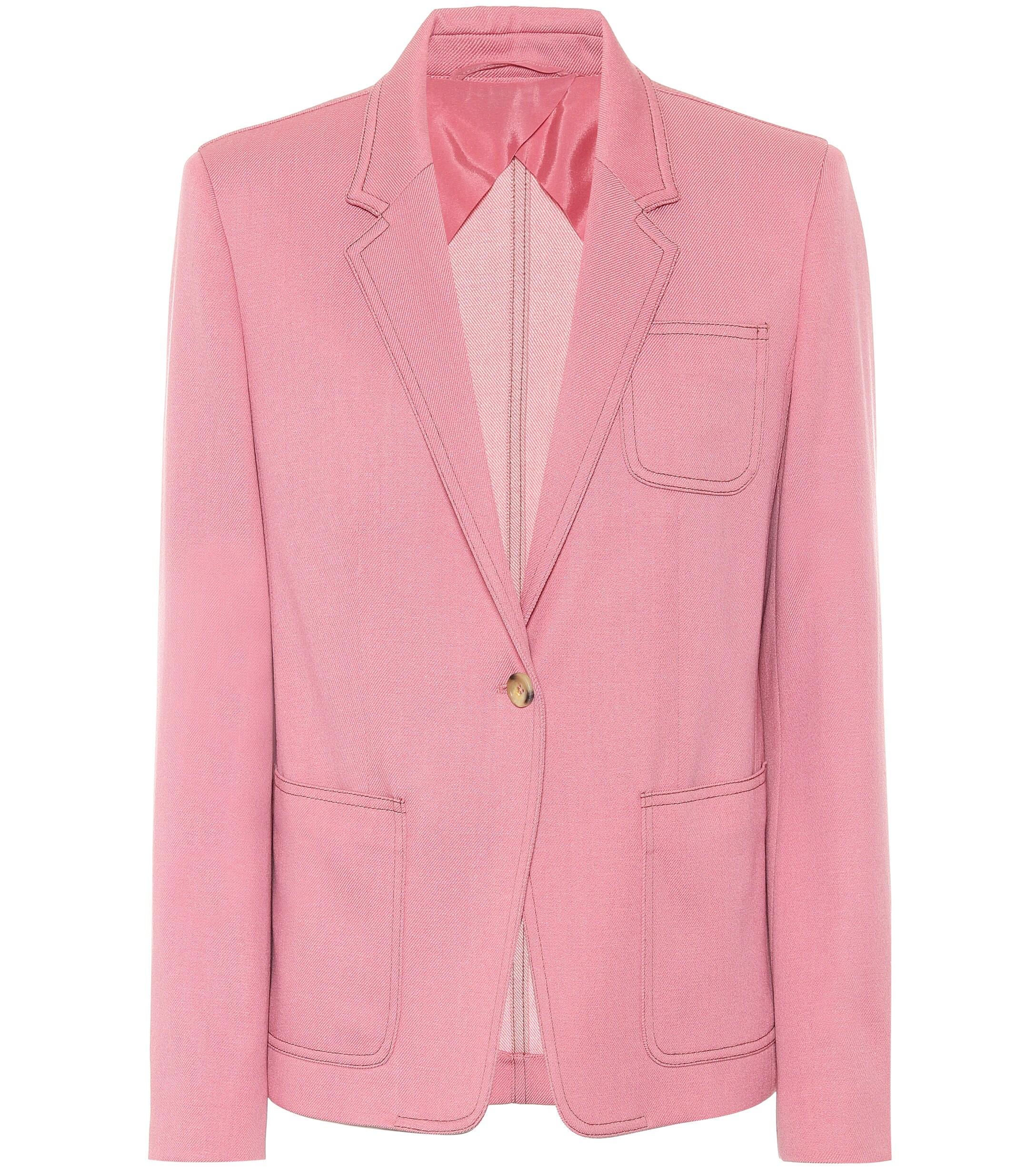 Max Mara Berlina Wool Blazer in Pink | Lyst