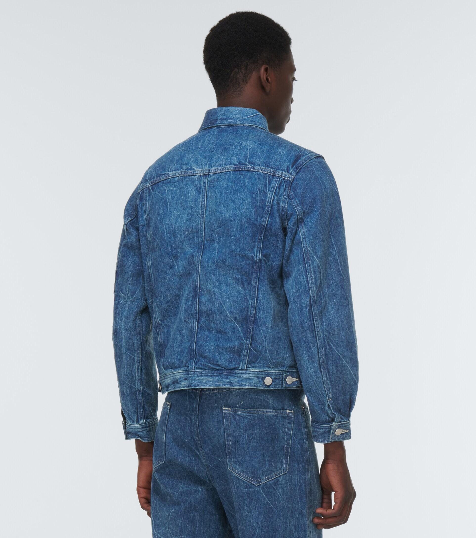 AURALEE Blouson Denim Jacket in Blue for Men | Lyst