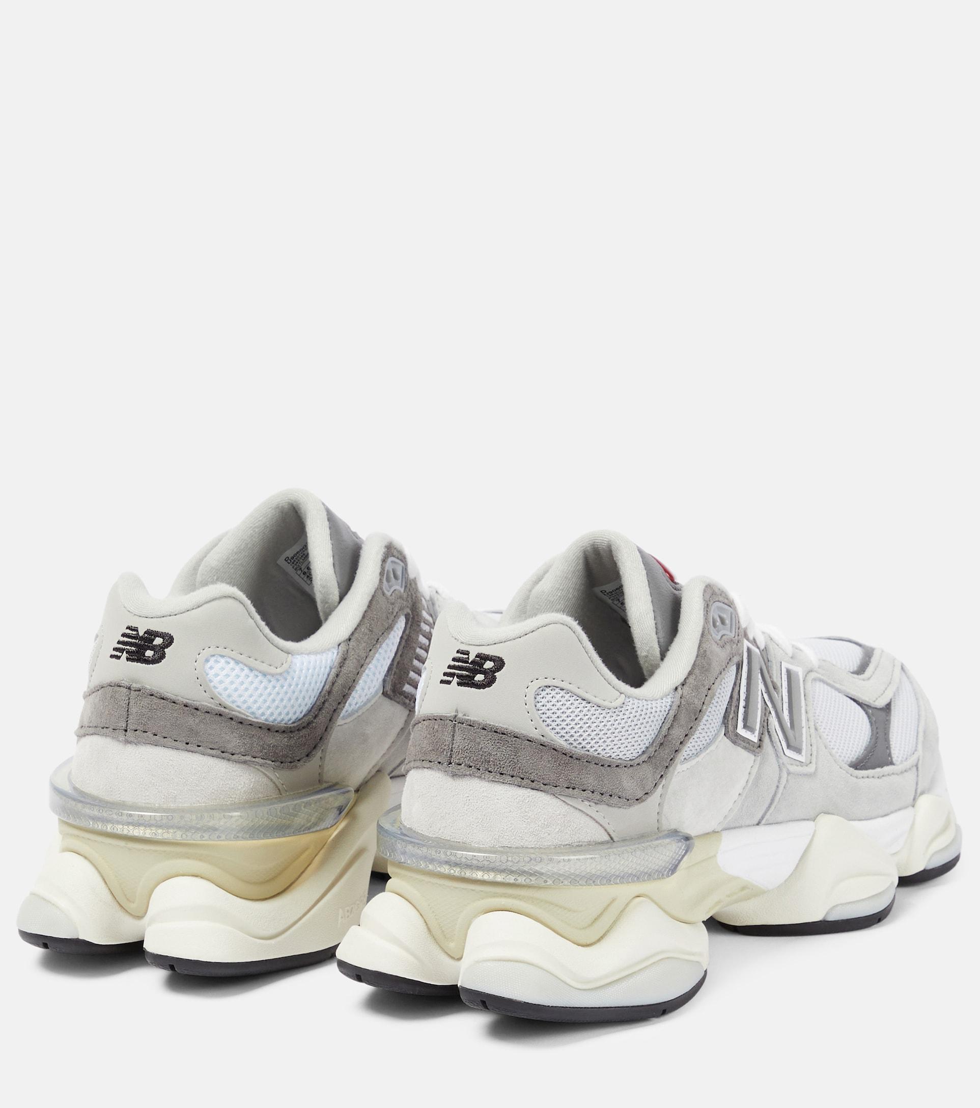 名無しページ。 New Balance 9060 Suede-trimmed Sneakers in White | Lyst