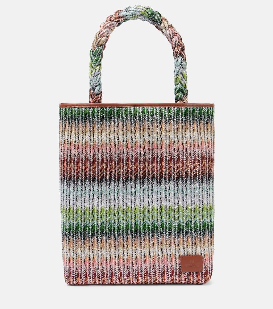 Missoni Zigzag Large Leather-Trimmed Tote Bag Lyst UK