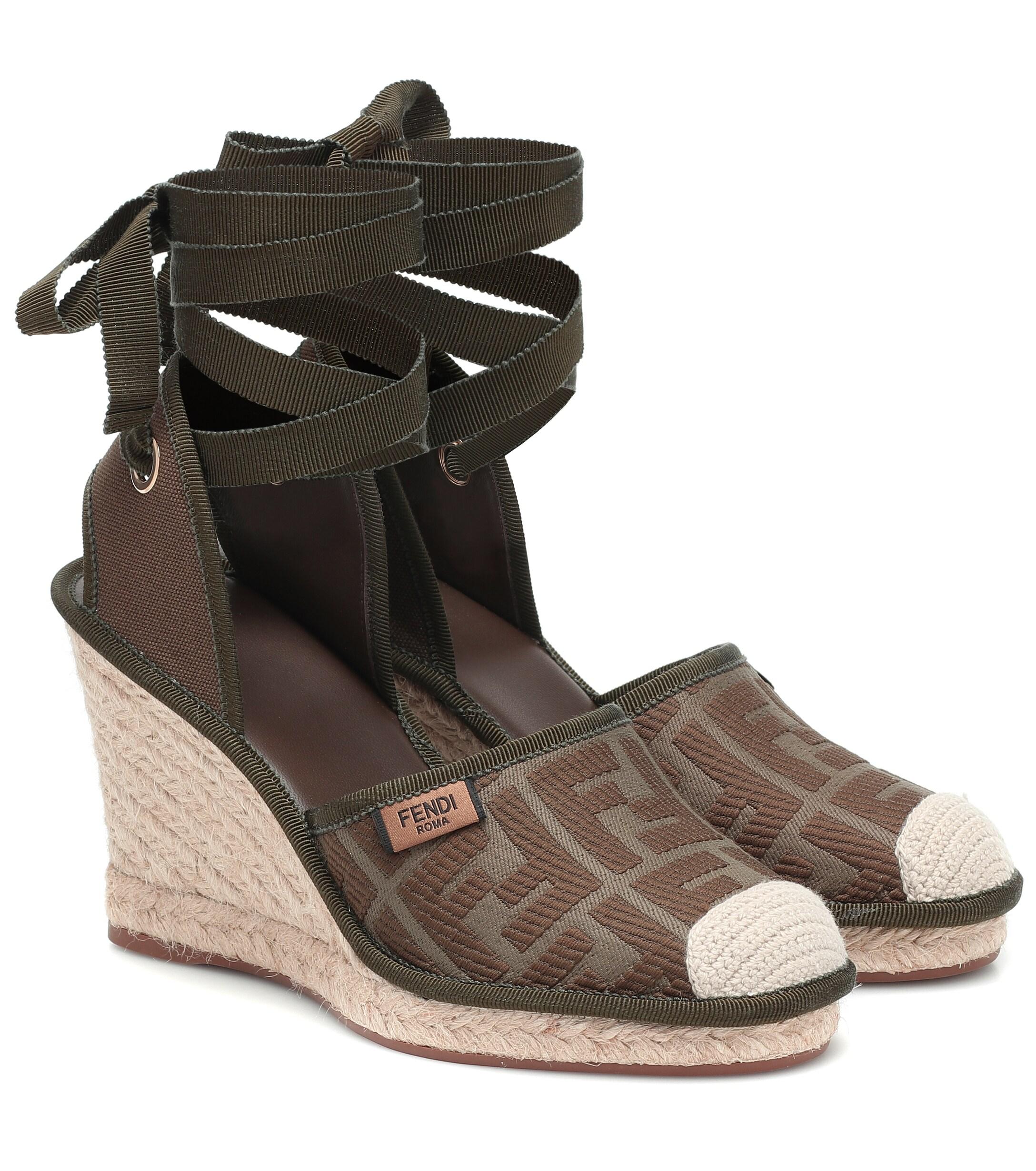 fendi espadrilles wedge