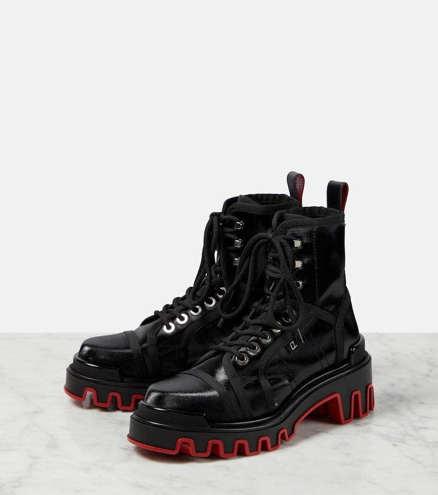 ブーツ Panaroot Dune Christian Louboutin Panaroot Dune 40 Coated Cotton-canvas