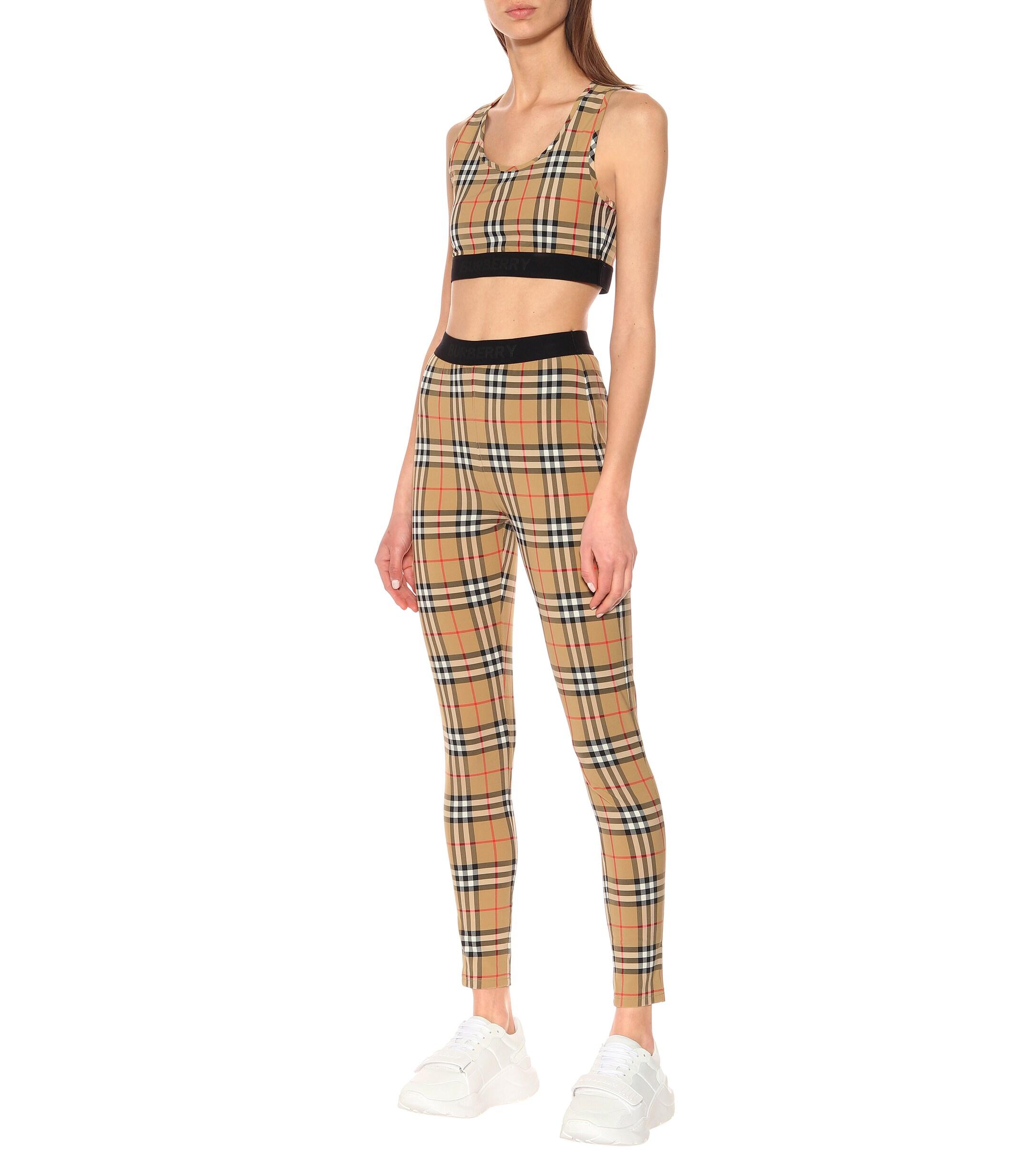 Burberry Synthetic Leggings | Lyst