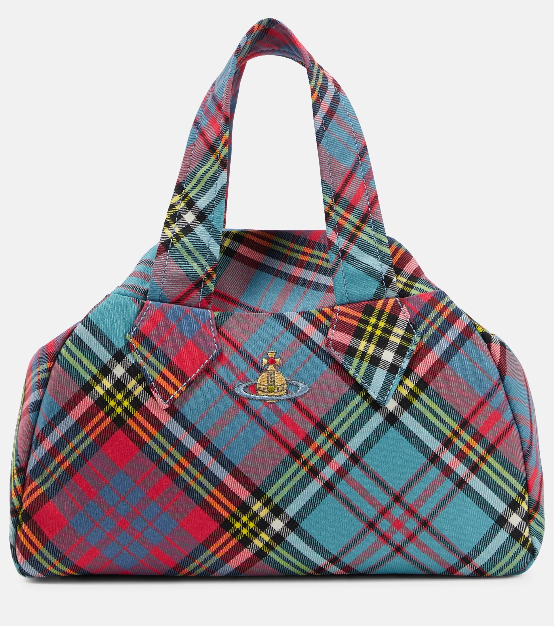 Vivienne Westwood Archive Yasmine Medium Tartan Tote Bag In Red Lyst