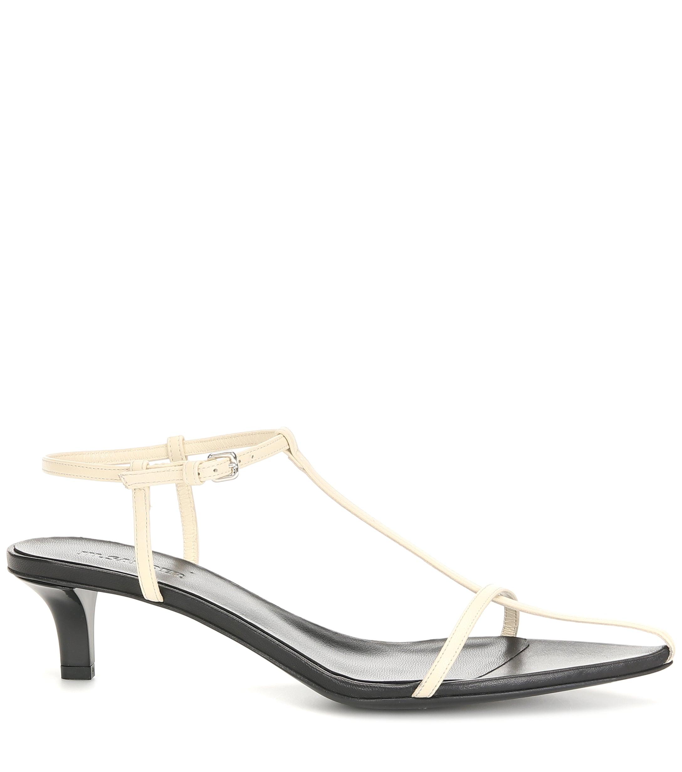 jil sander white sandals