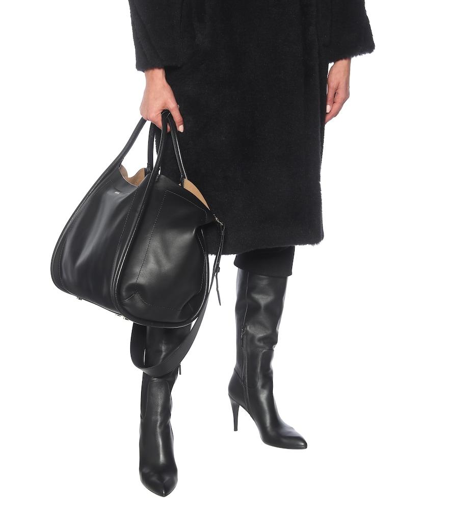 Shopper in pelle di Max Mara in Nero Lyst