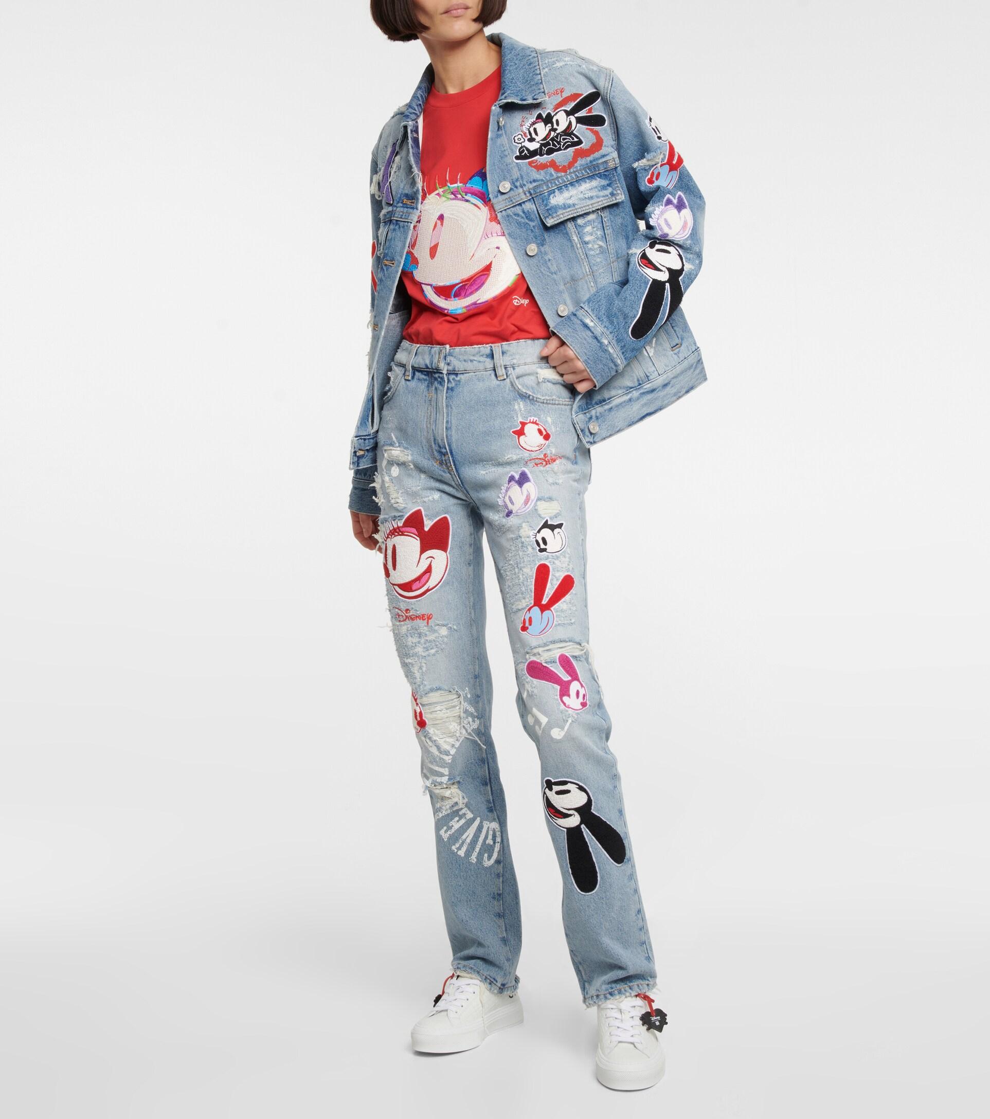 Givenchy X Disney® High-rise Slim Jeans in Blue | Lyst