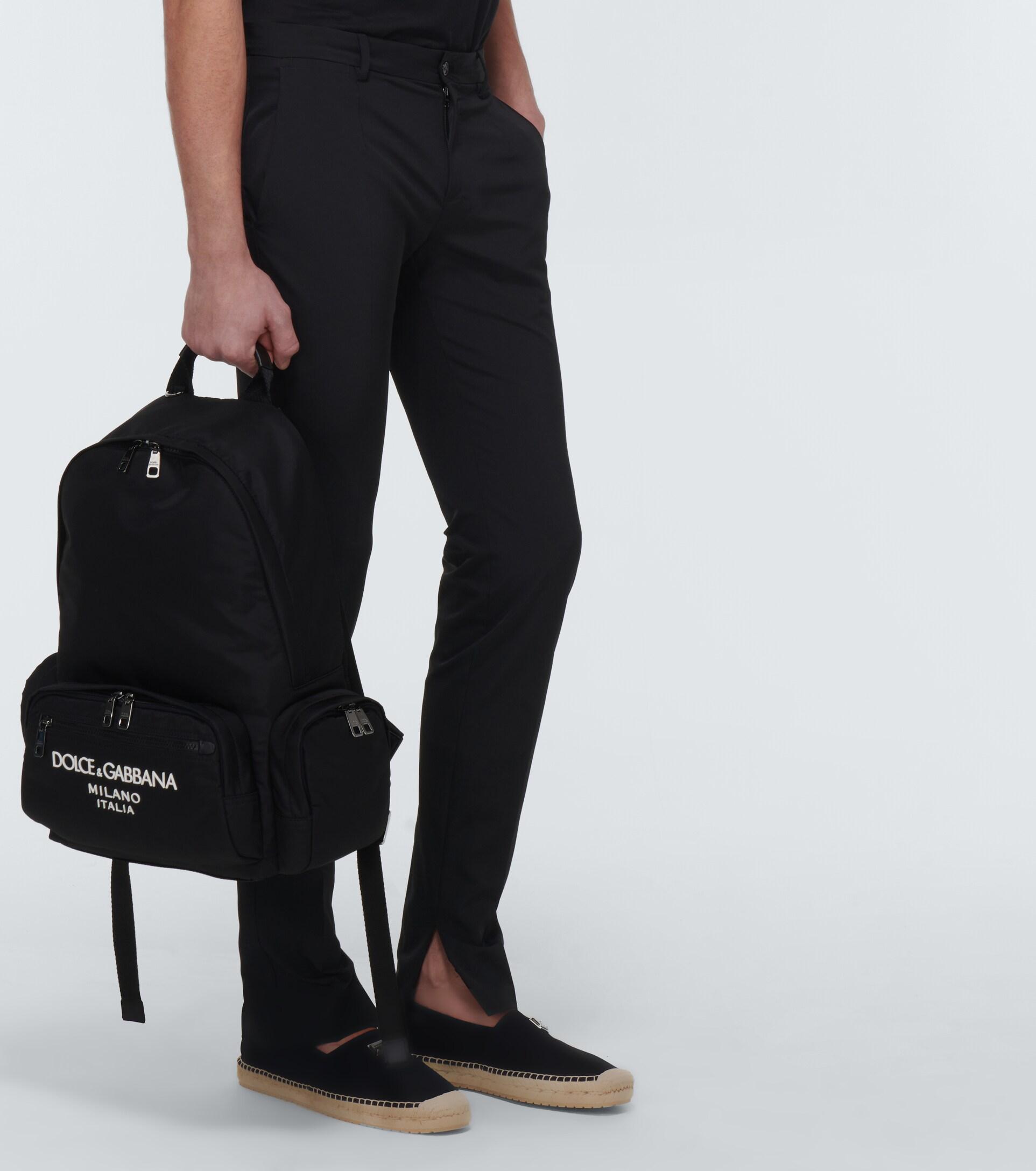 Dolce & Gabbana Logo Backpack in Black for Men | Lyst