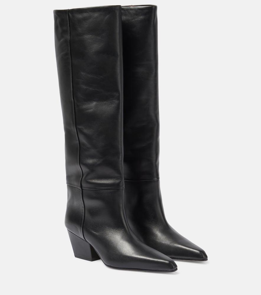 Paris Texas Jane 60 Leather Knee-high Boots in Black | Lyst