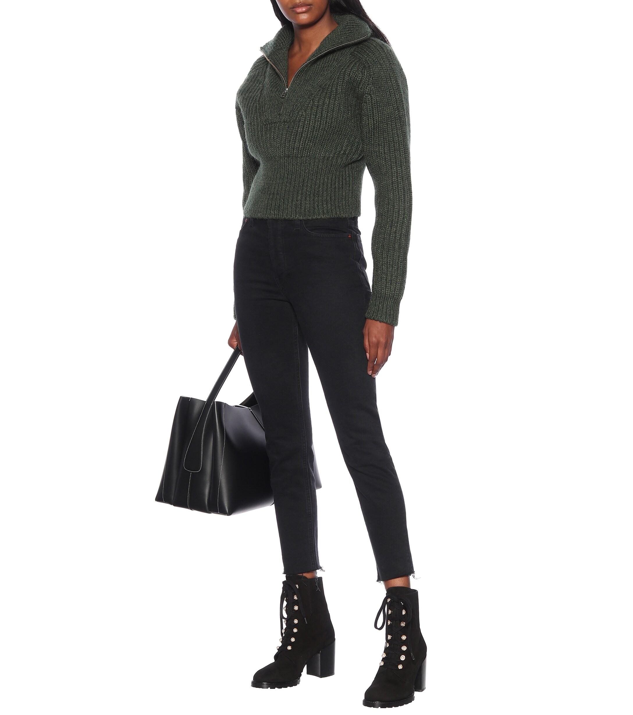 Stuart weitzman ivey suede combat boots Clearance