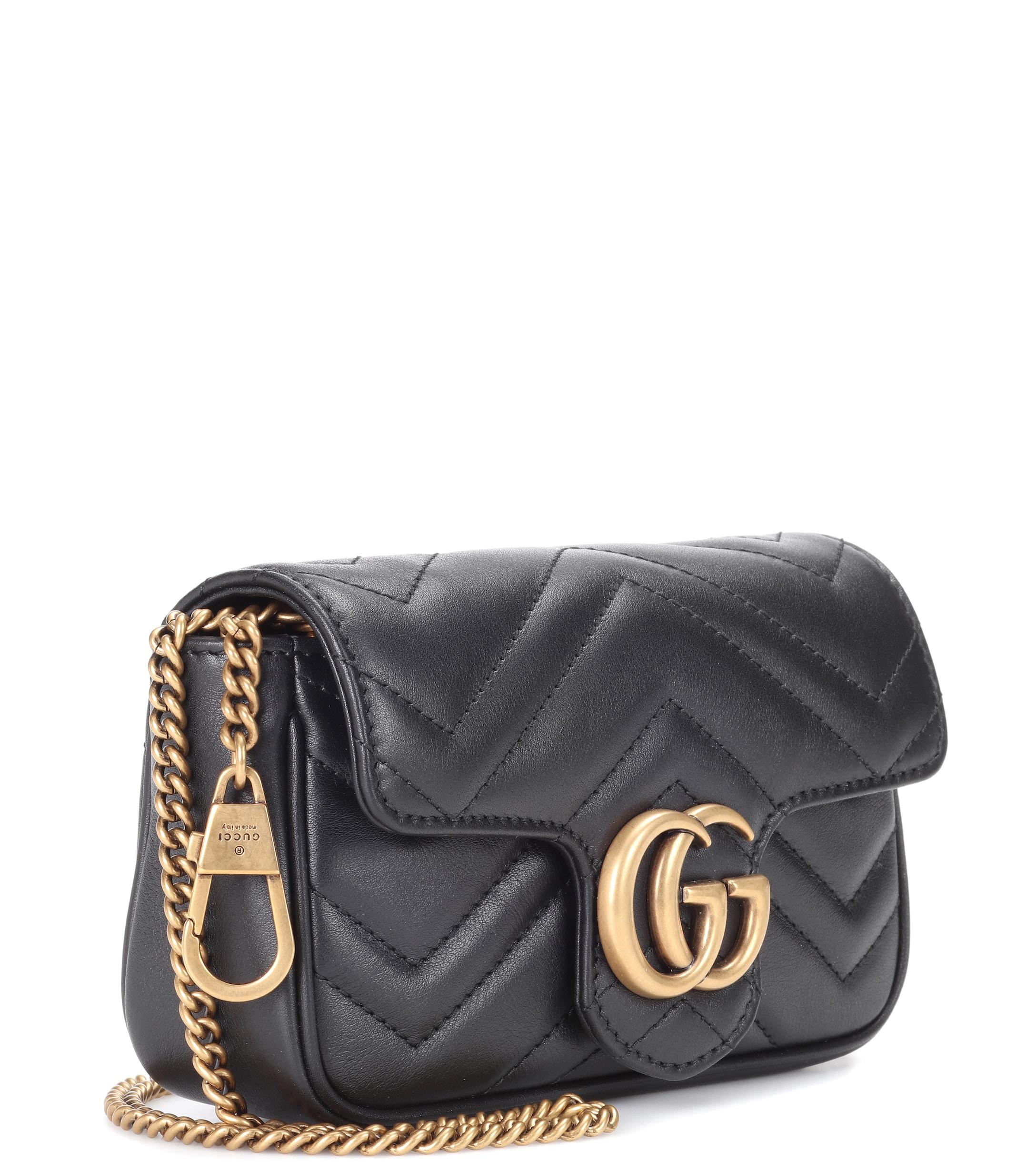 Gucci GG Marmont Mini Shoulder Bag - Lyst