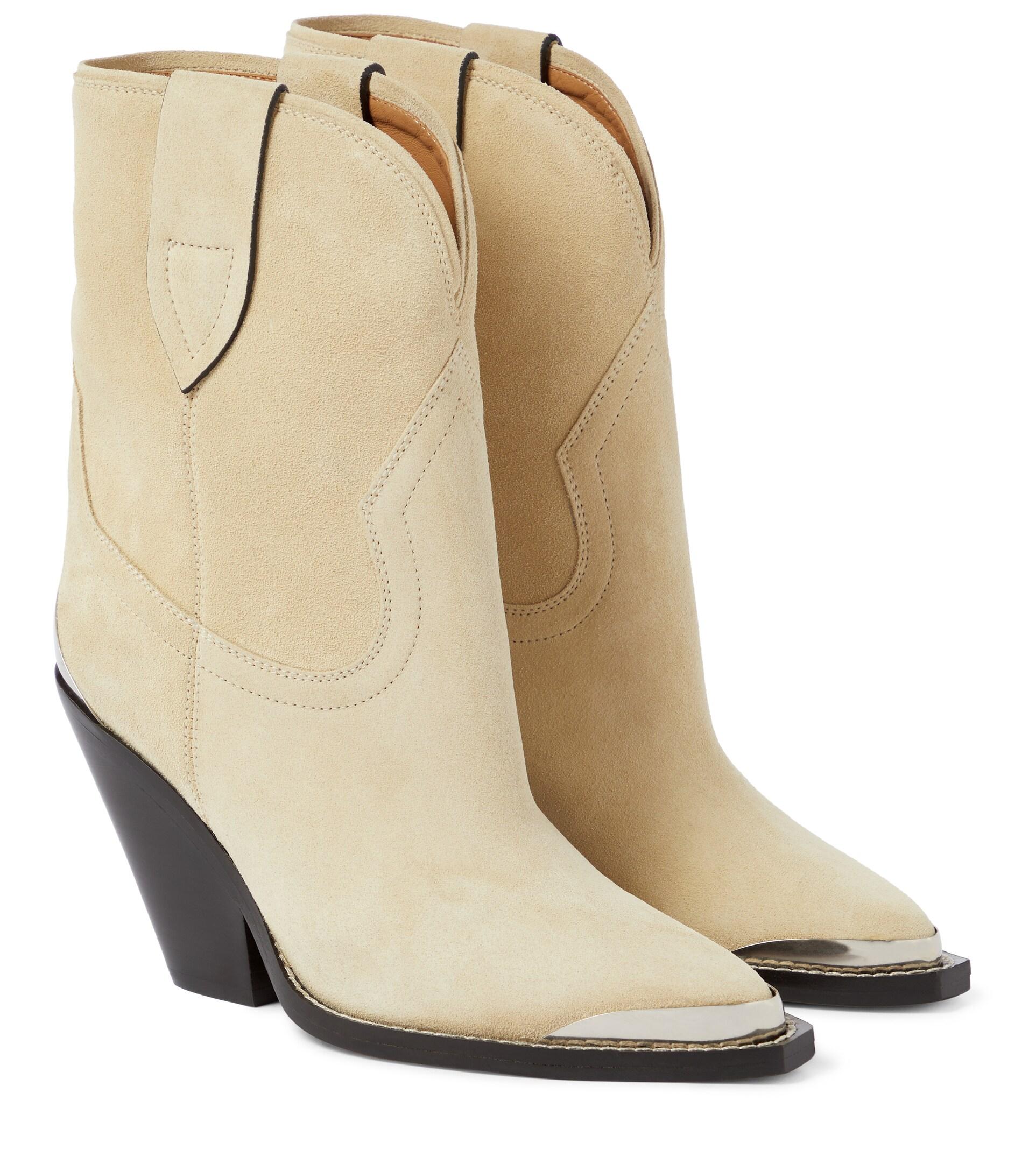 90mm Leyane Suede Ankle Boots