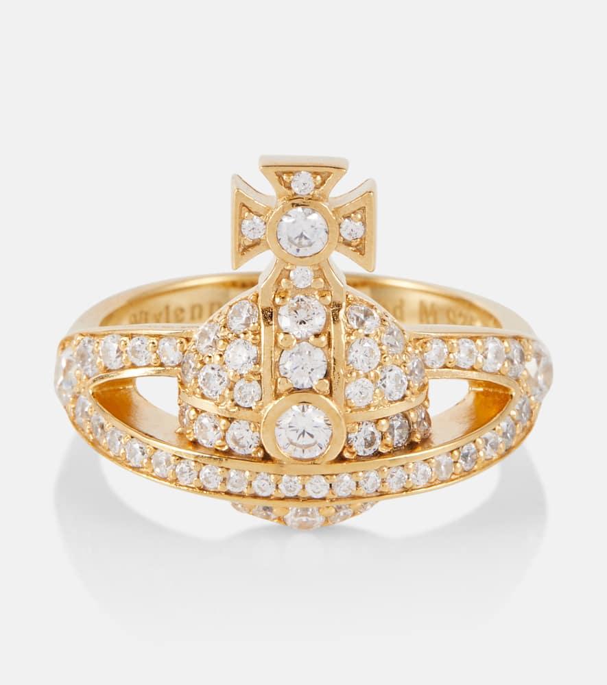 Vivienne Westwood Mini Orb Crystal-embellished Ring in Vivienne Westwood Mini Orb Crystal-embellished Ring in