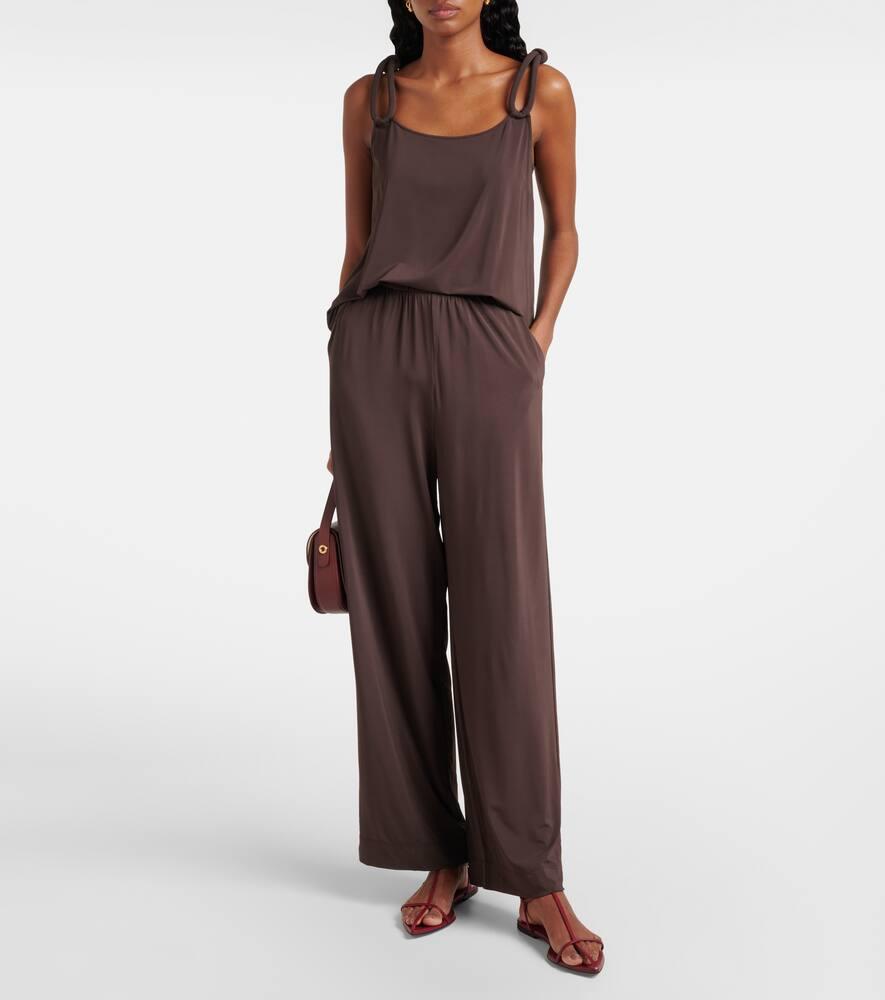 Max Mara Savio High-Rise Wide-Leg Pants in Brown | Lyst UK
