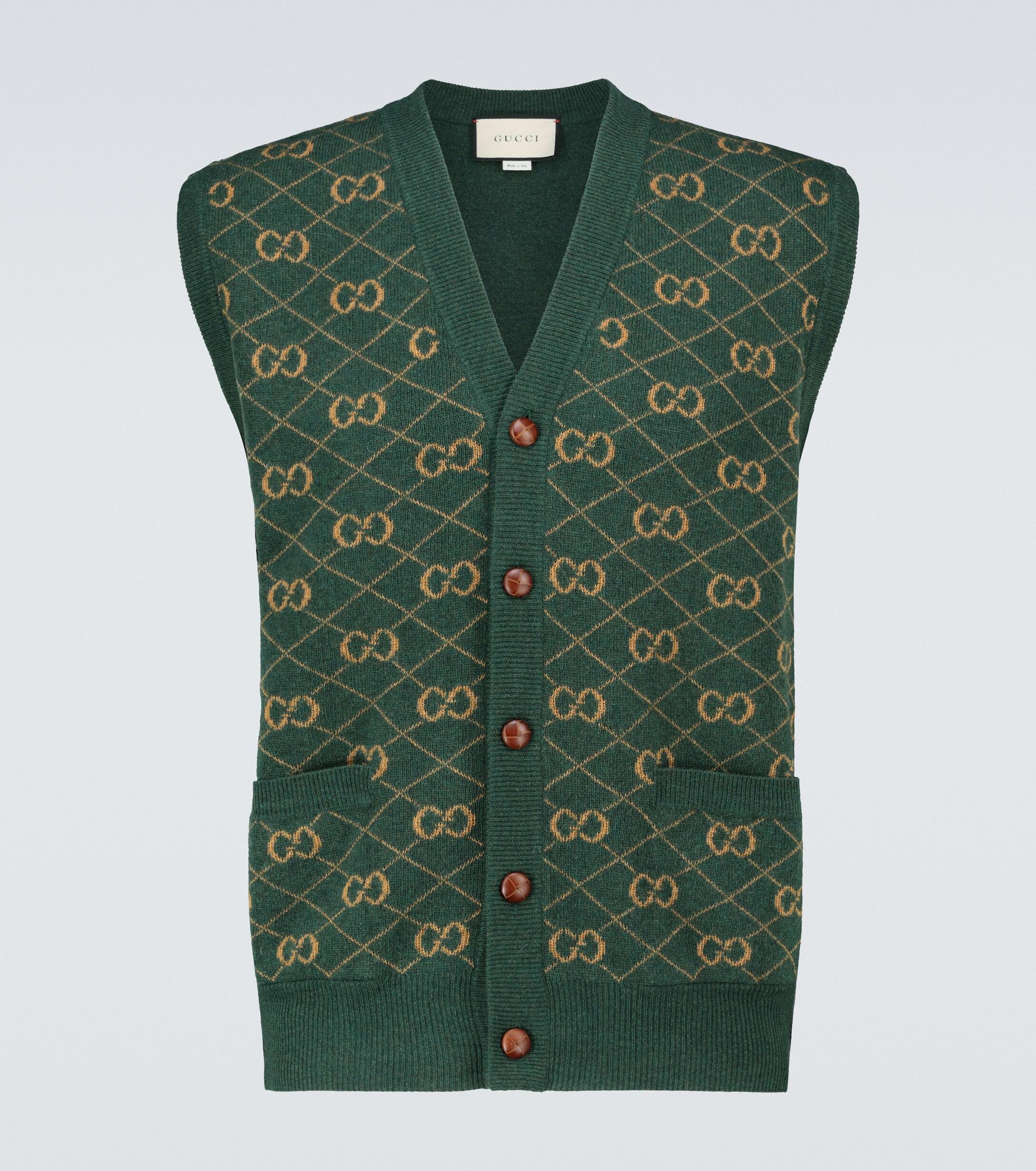Gucci Web ribbedknit Vest  Farfetch