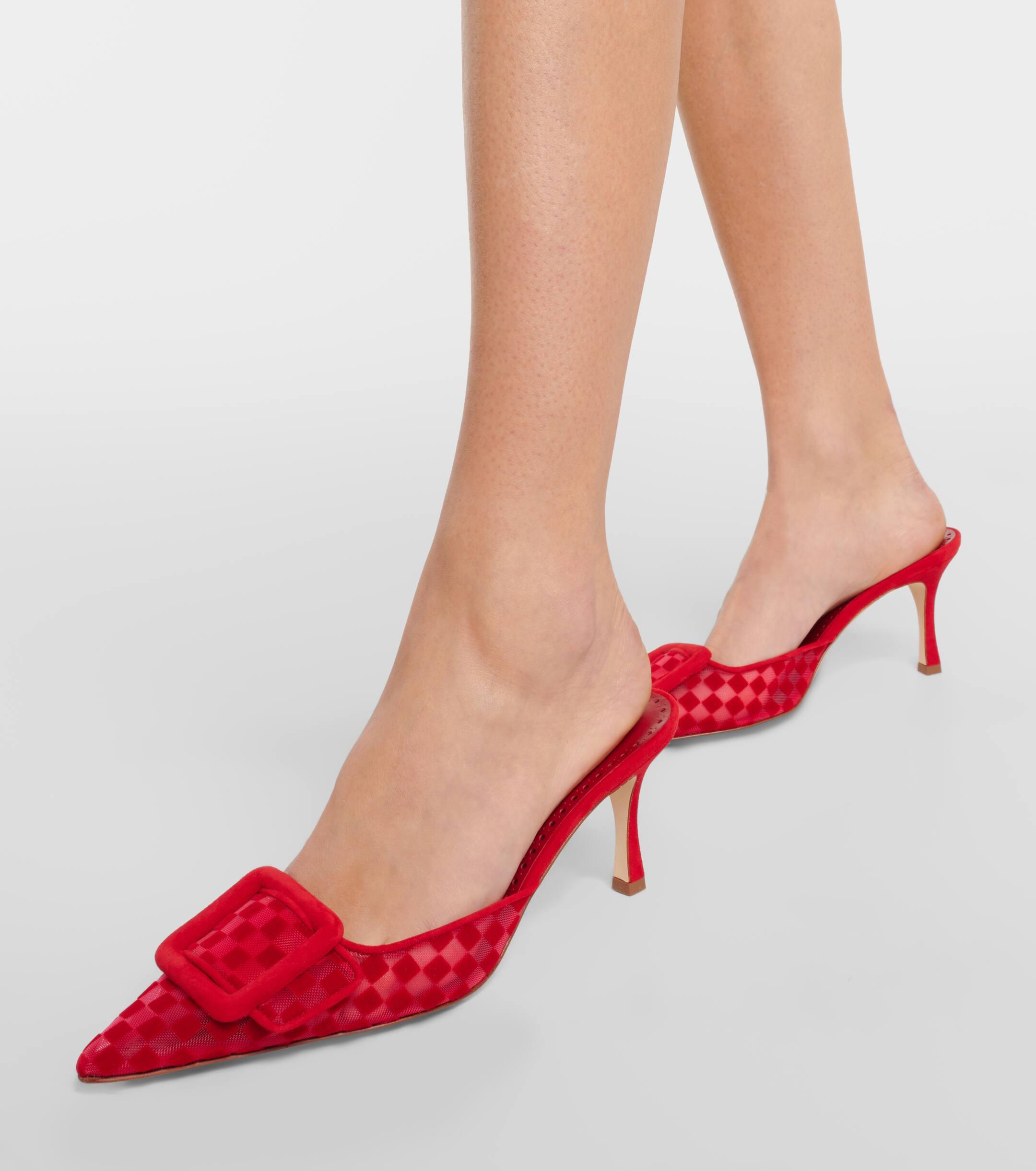 Blahnik Maysale Manolo Blahnik Burgundy Shoes Manolo Maysale Red