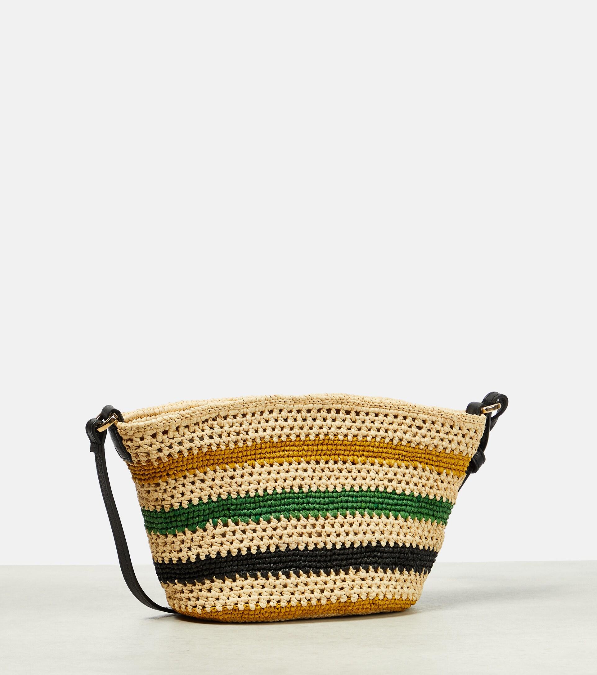 Pochette Raffia And Leather Tote Bag in Multicoloured - Loewe