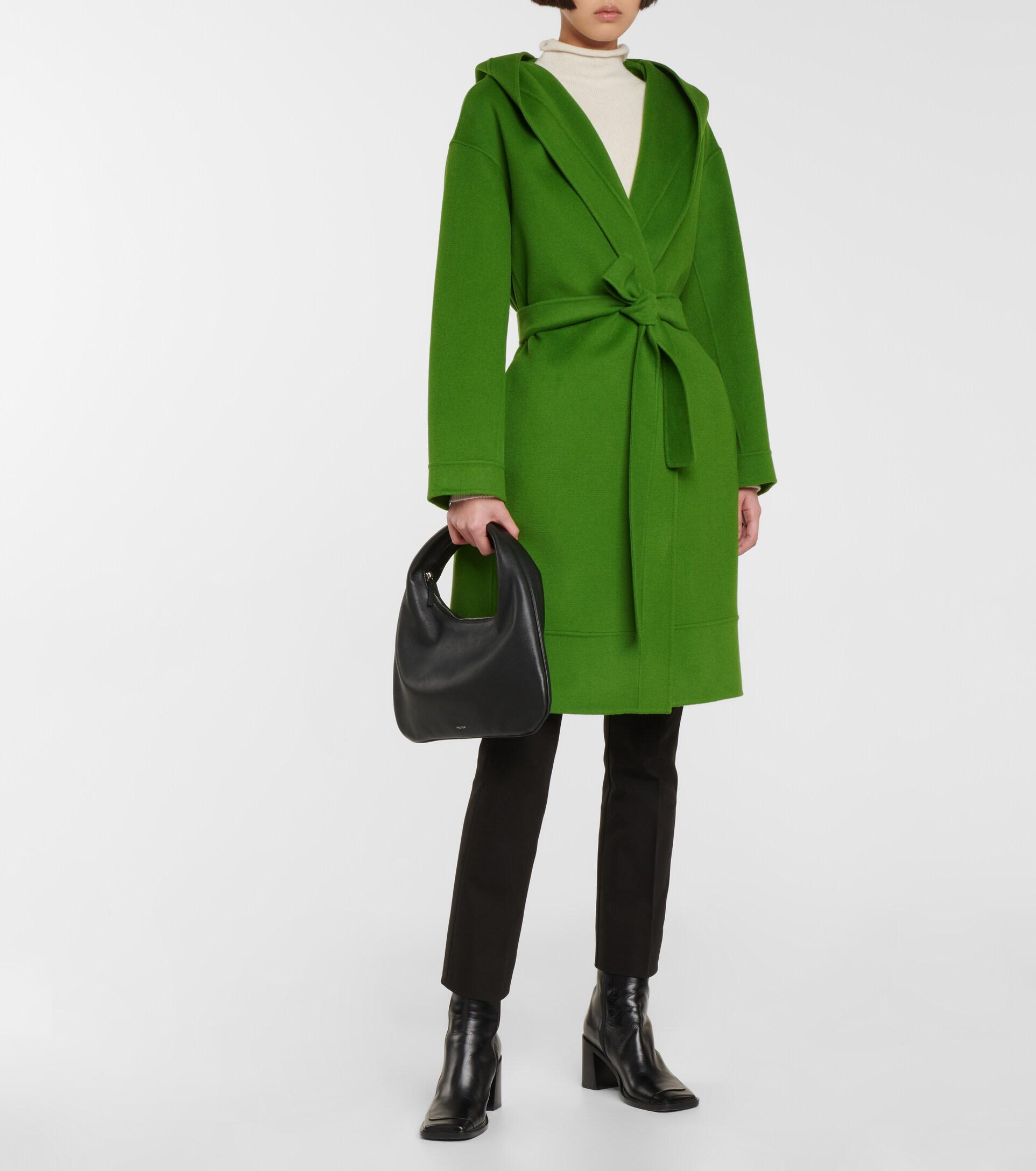 Max Mara Daisy Virgin Wool Coat in Green | Lyst