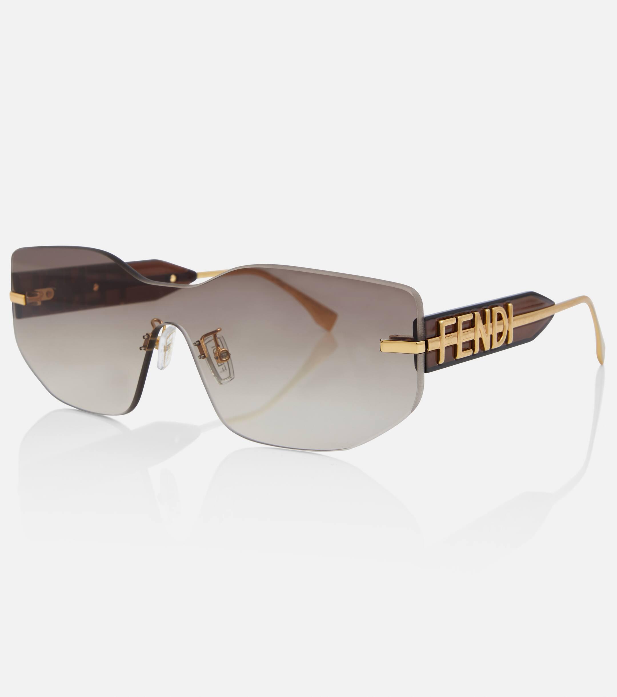 Fendi ff on sale shield sunglasses