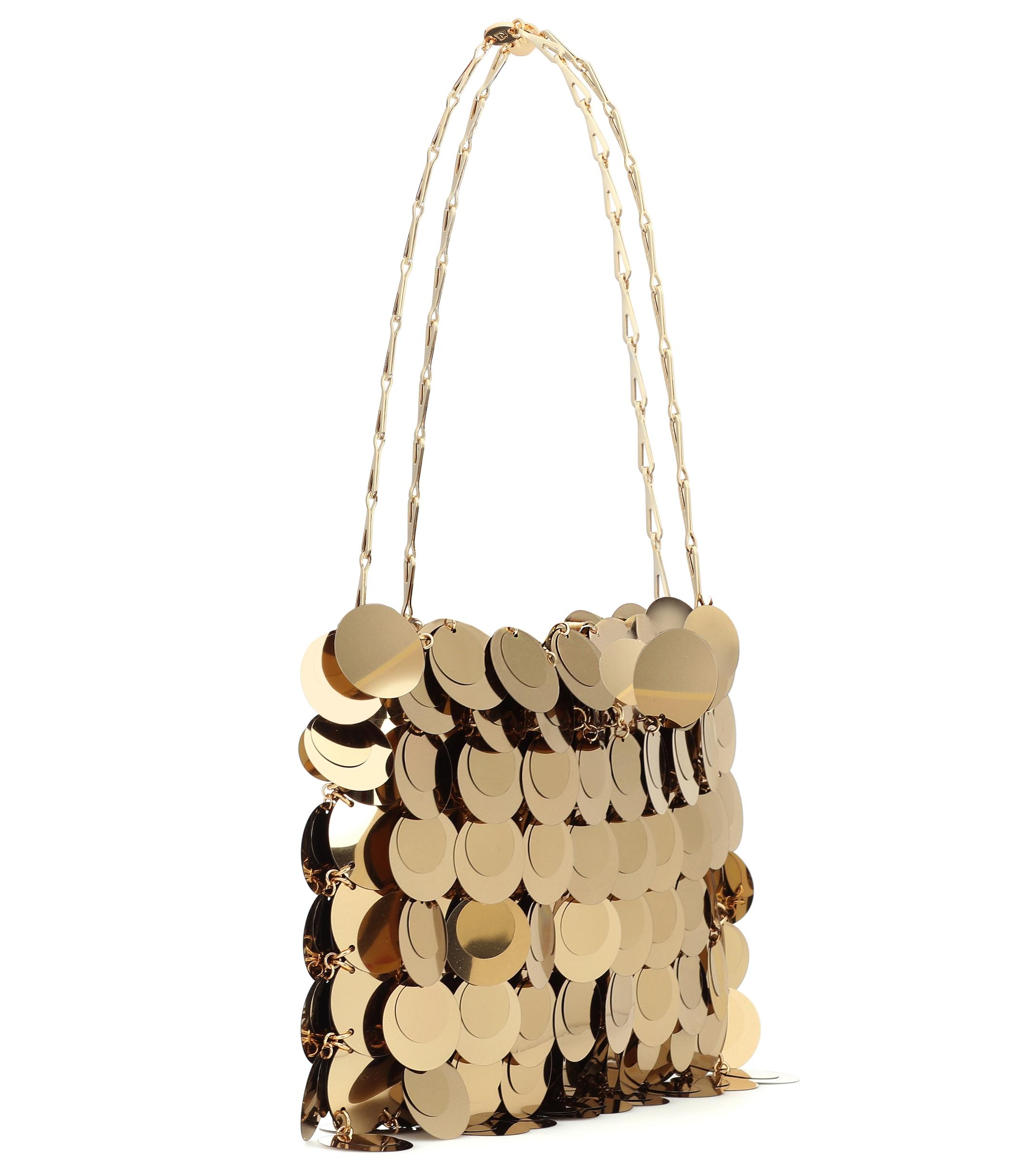 Paco Rabanne Sparkle 1969 Shoulder Bag in Gold (Metallic) | Lyst