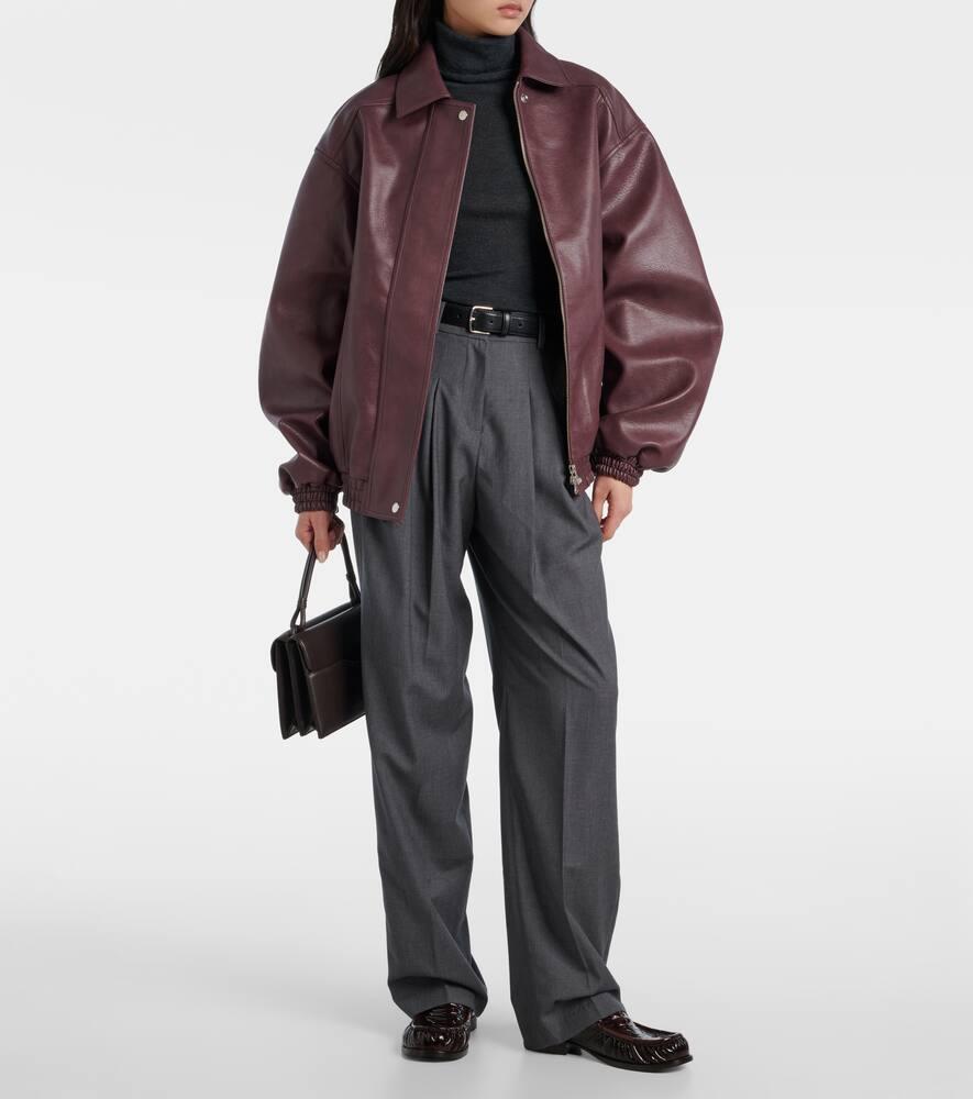 Frankie Shop Utica Thin Wool And Silk Turtleneck Sweater in Blue