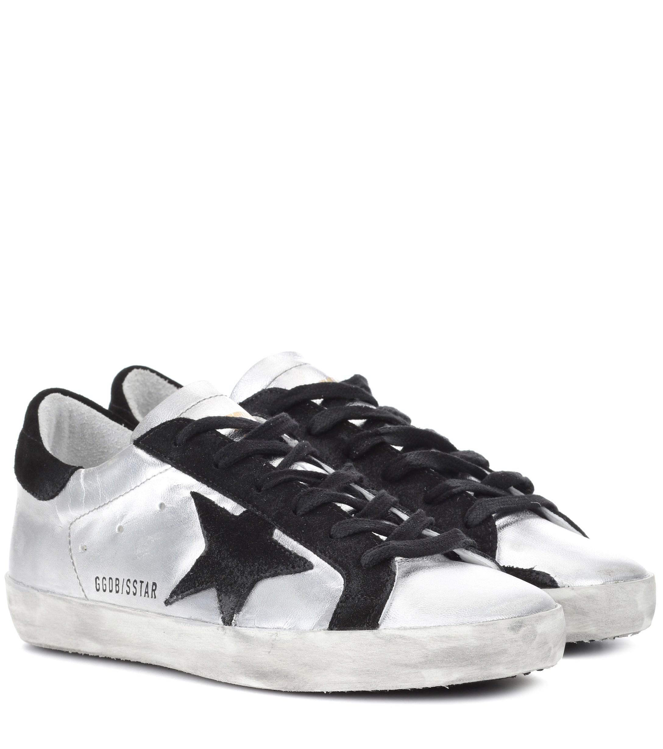 golden goose sneakers metallic