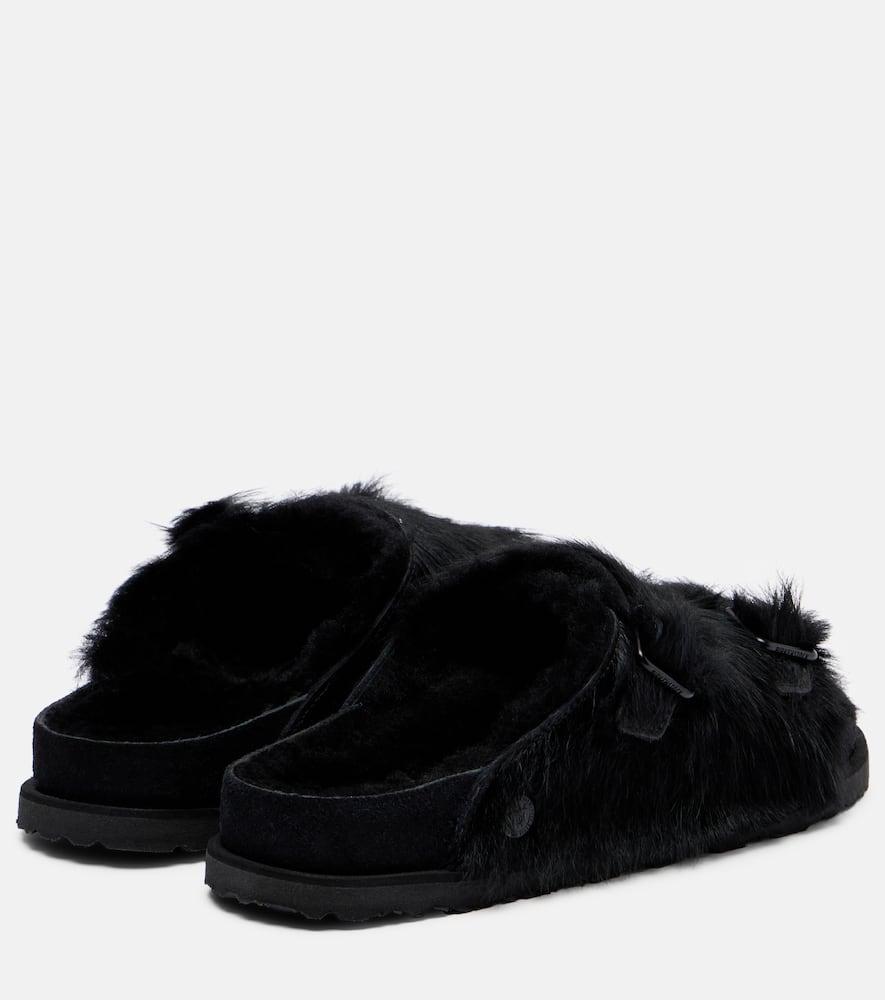 Birkenstock Zurich Shearling Slides in Black Lyst