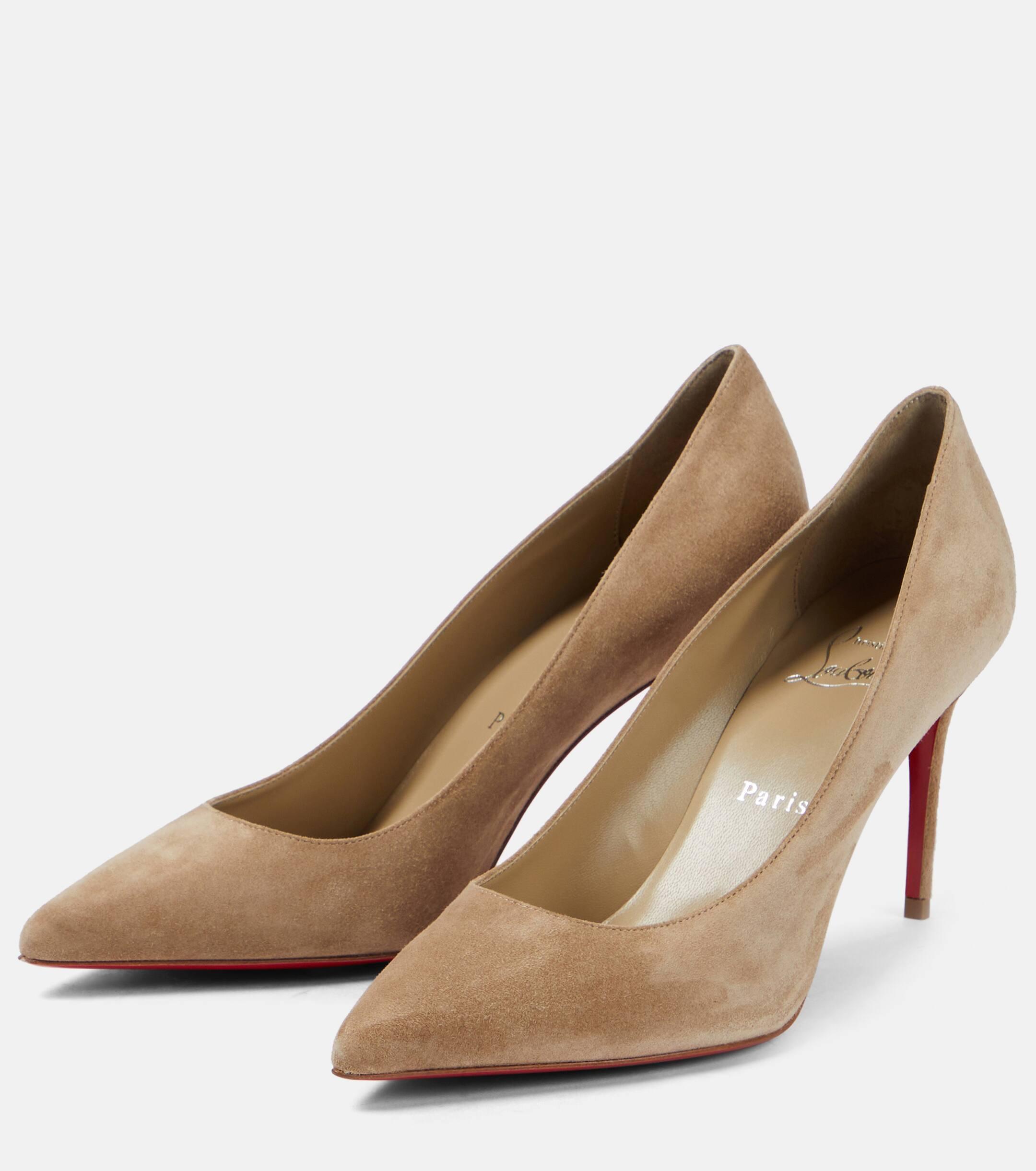 Louboutin tan heels best sale