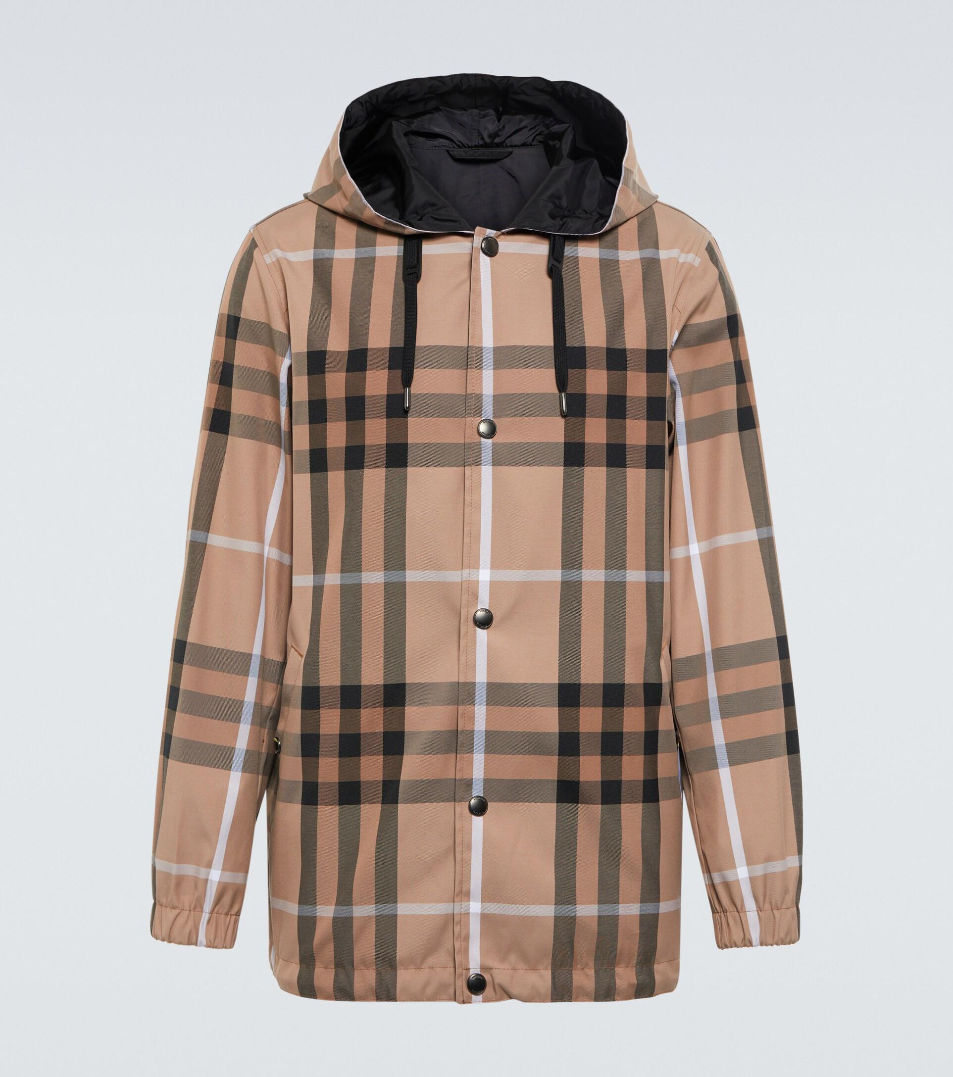 Burberry Reversible Checked Raincoat in Brown for Men | Lyst