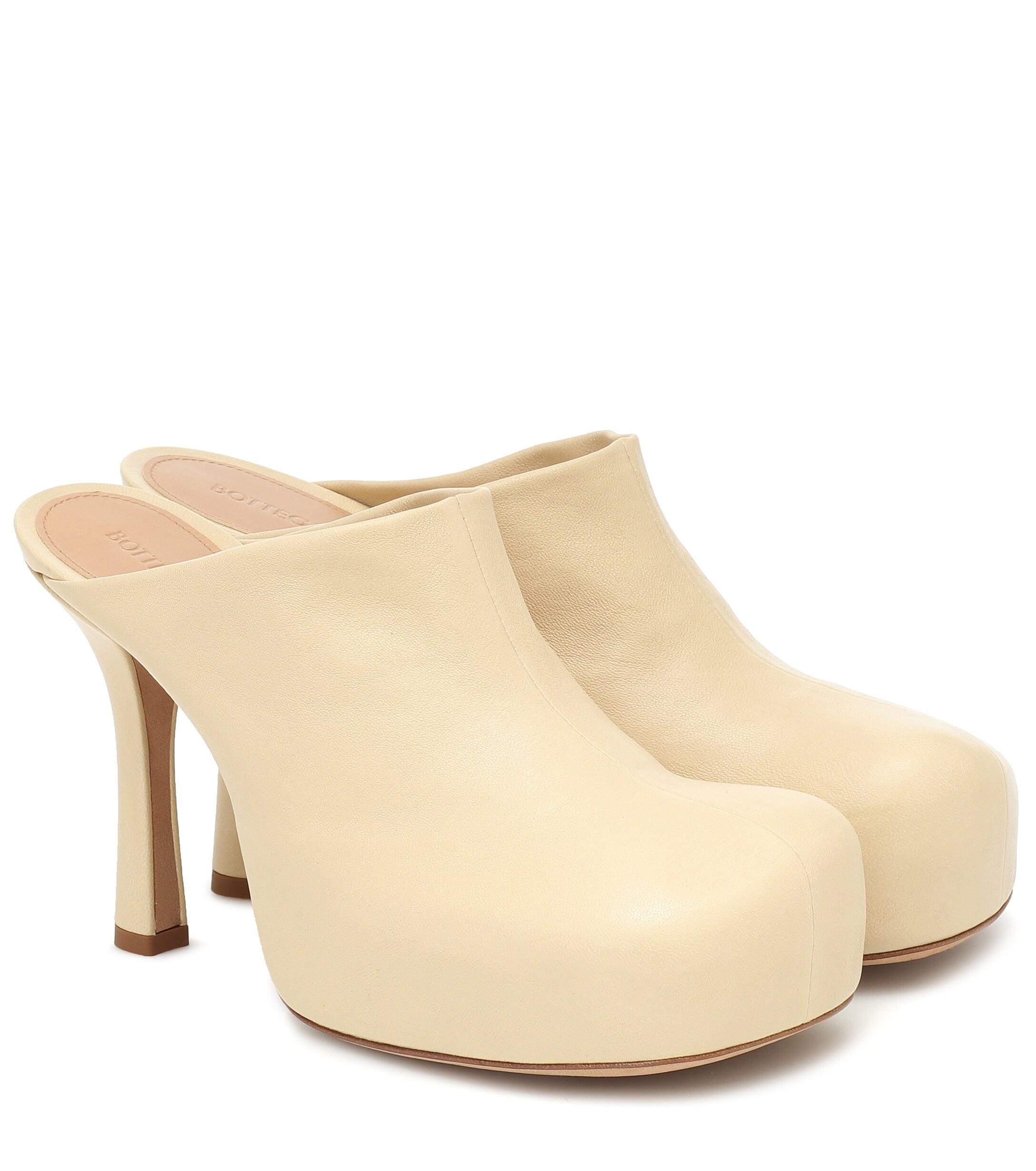 bottega leather mules