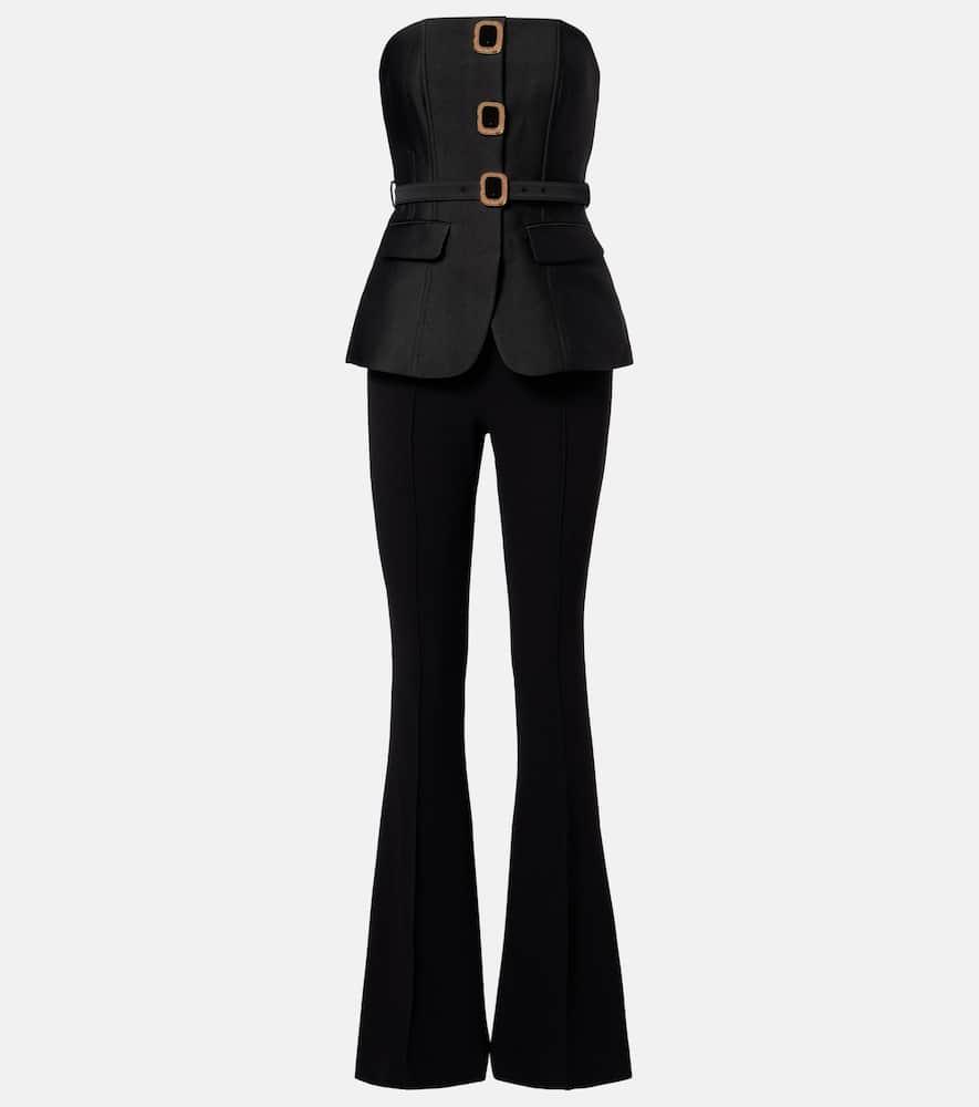 オールインワン・サロペット SELF PORTRAIT Women Jumpsuits RS25091JSBBLACK Black Self Portrait Black Beaded Jumpsuit-Black | Garmentory