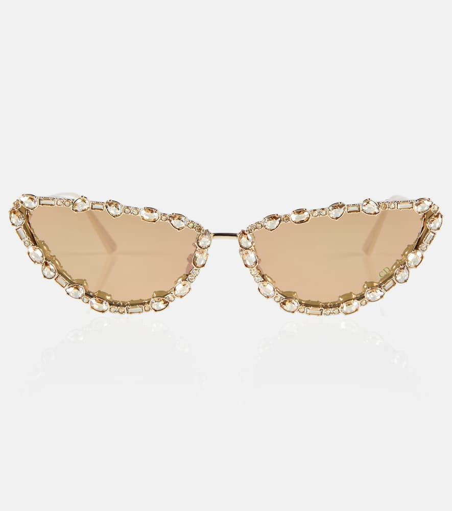 サングラス MissDior B1U sunglasses MissDior B1U cat-eye sunglasses in yellow - Dior Eyewear