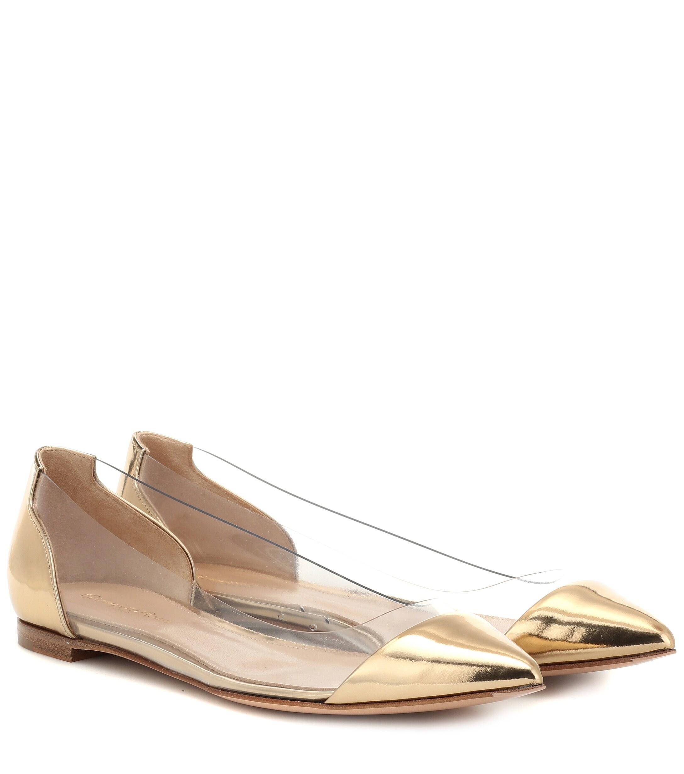 gianvito rossi gold plexi