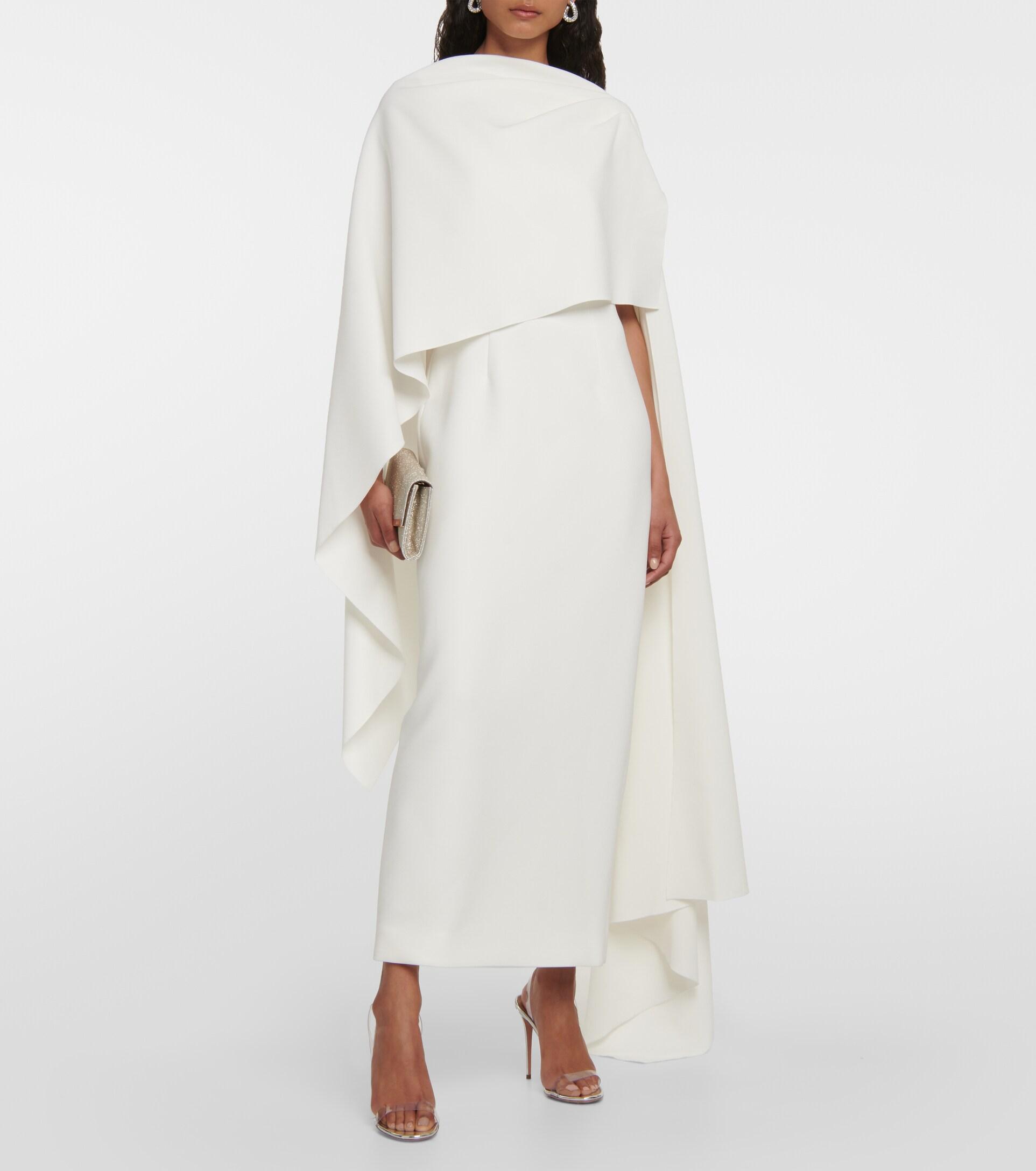 ROKSANDA Bridal Demetria Cape Gown in White Lyst