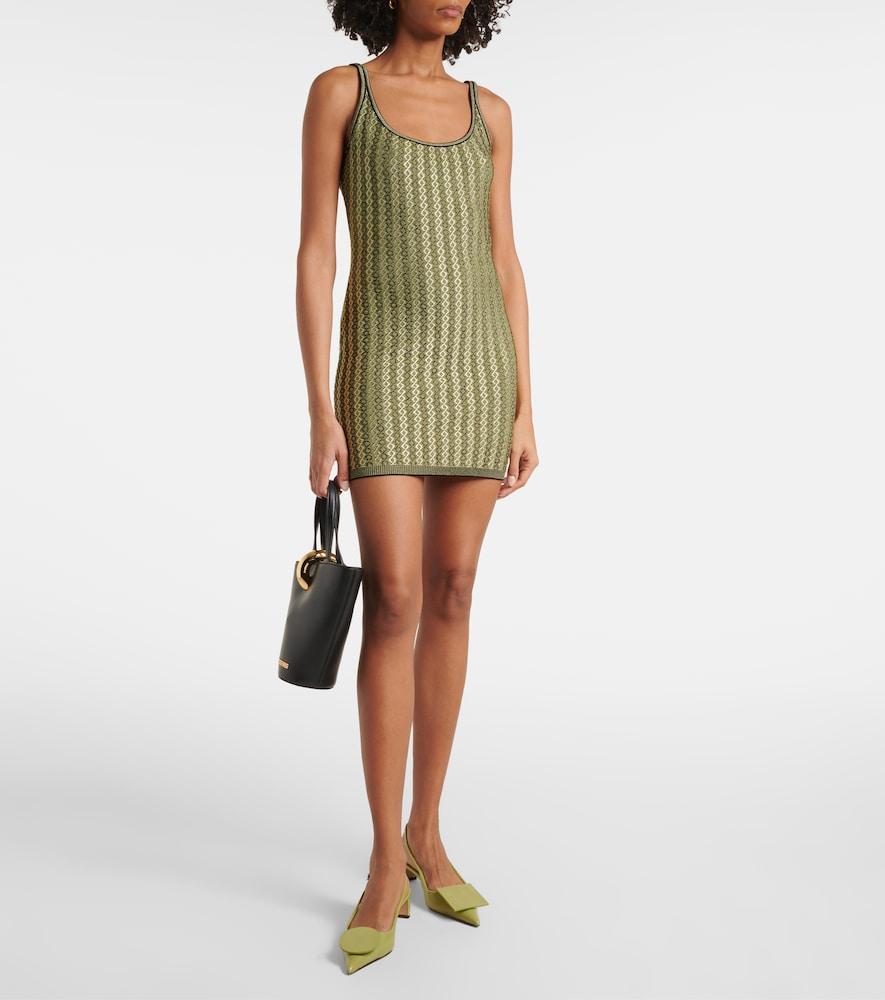jacquemus mesh dress JACQUEMUS Nobo Knit-Mesh Maxi Dress black - 243KN523-2357