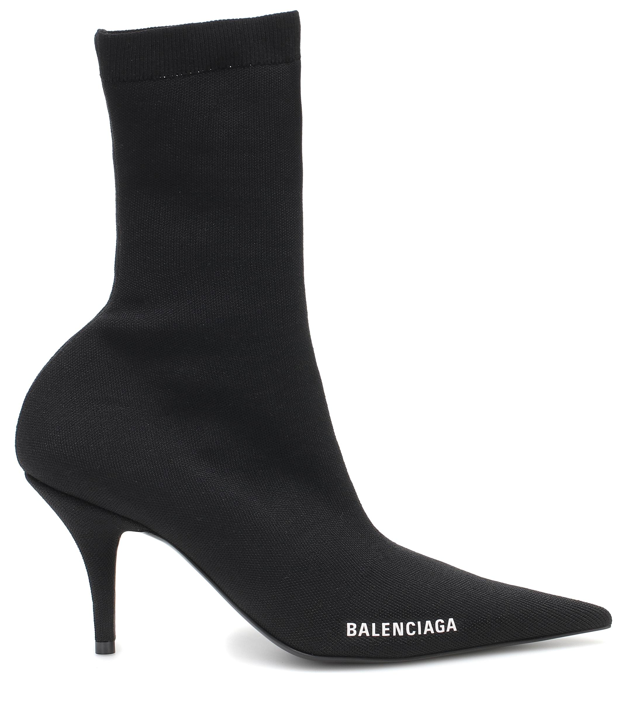 Balenciaga Rubber Knife Sock Boots in Black Lyst