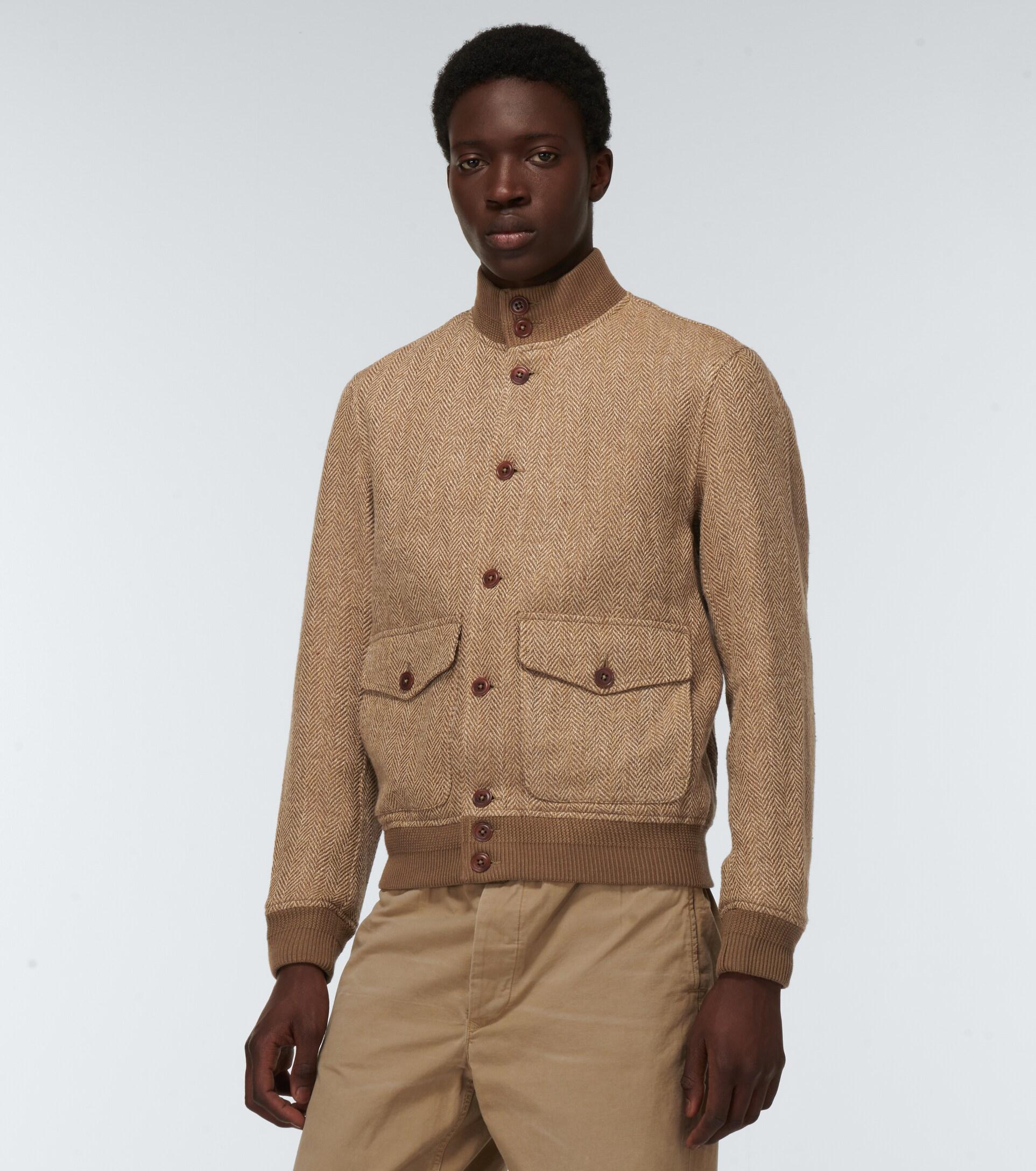 Polo Ralph Lauren Linen-blend Tweed Jacket in Natural for Men | Lyst