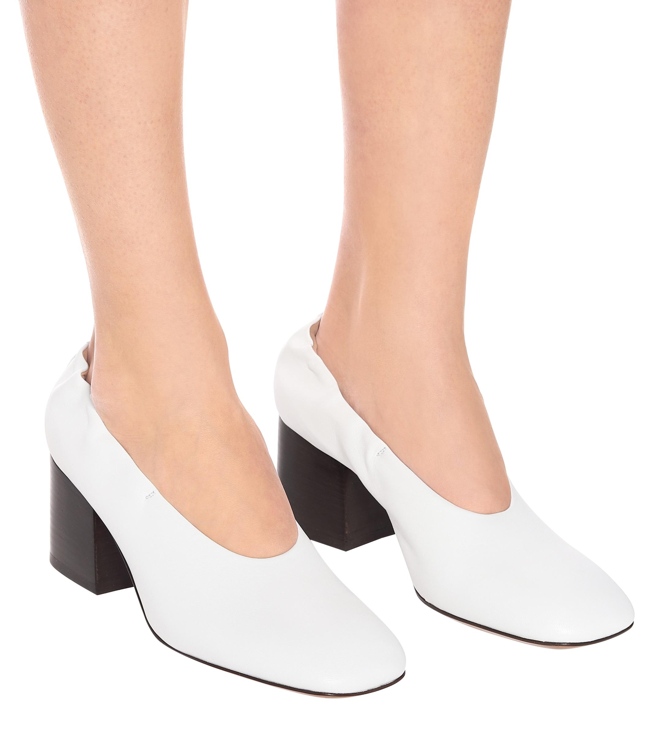 Marni Leather Pumps in White Lyst