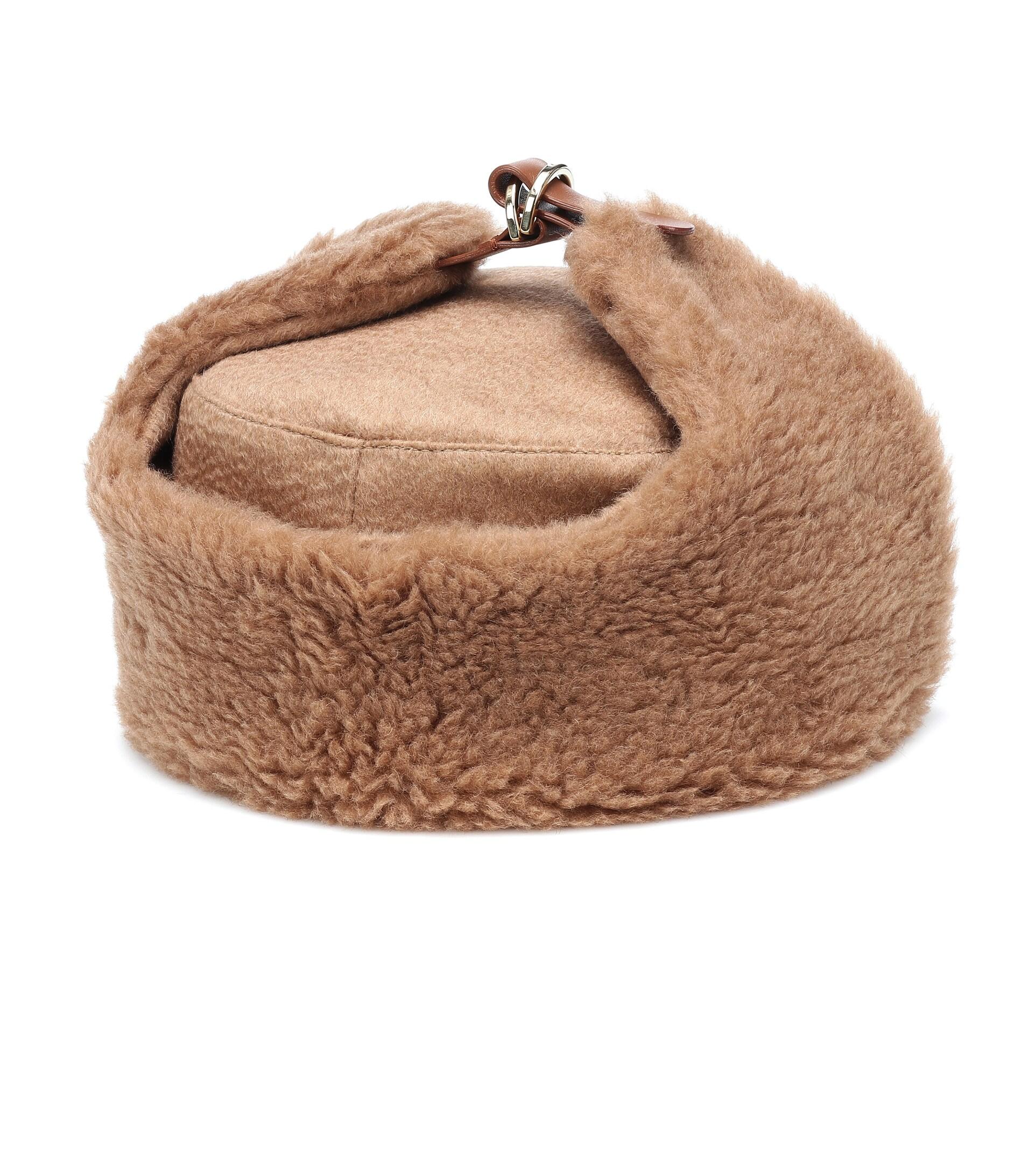 Max Mara Wool Avy Camel Hair Hat in 