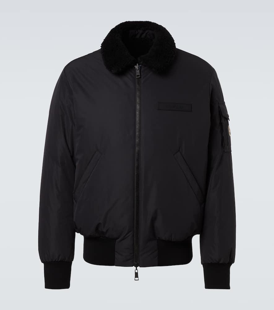 Moncler Maulevrier Reversible Down Bomber Jacket in Black for Men