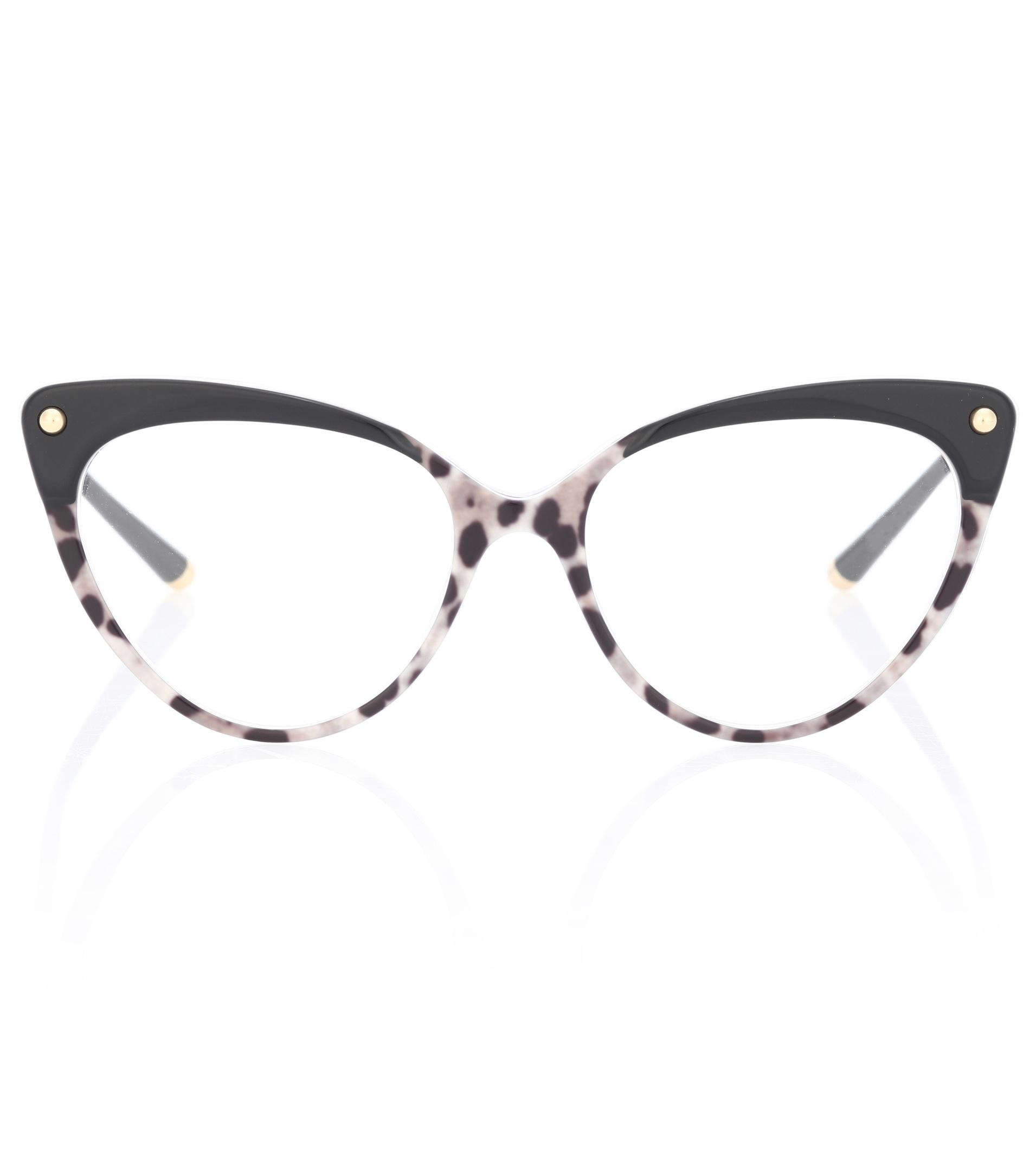 Dolce & Gabbana Cat-eye Glasses in Black | Lyst