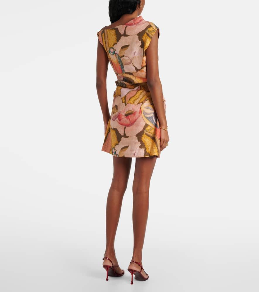 SIR. Talulah Floral Linen Minidress | Lyst UK