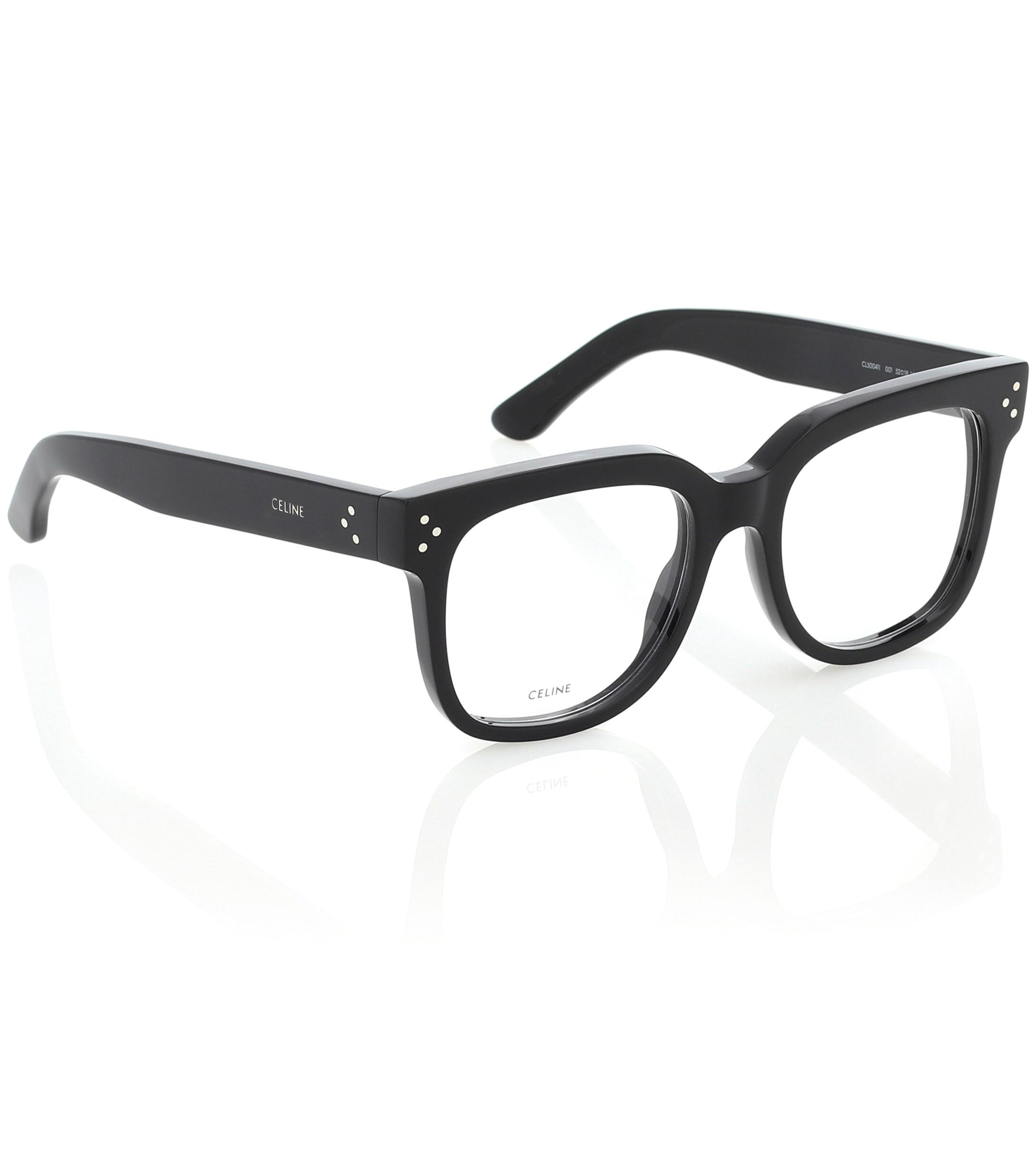 Celine Brille aus Acetat in Schwarz | Lyst DE