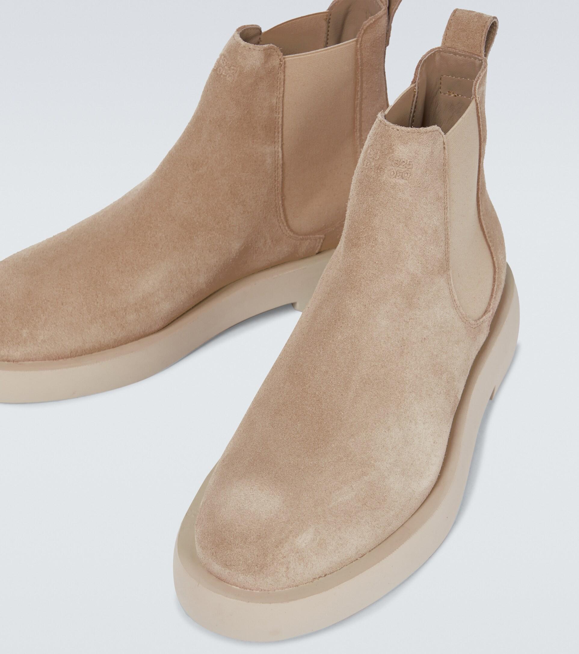 Clarks Suede Chelsea Boots in Natural for Men Lyst