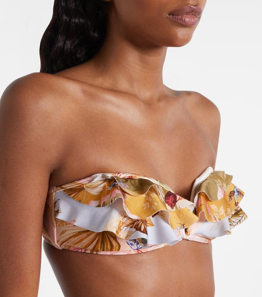 sincerely jules dos palmas ruffle bikini top