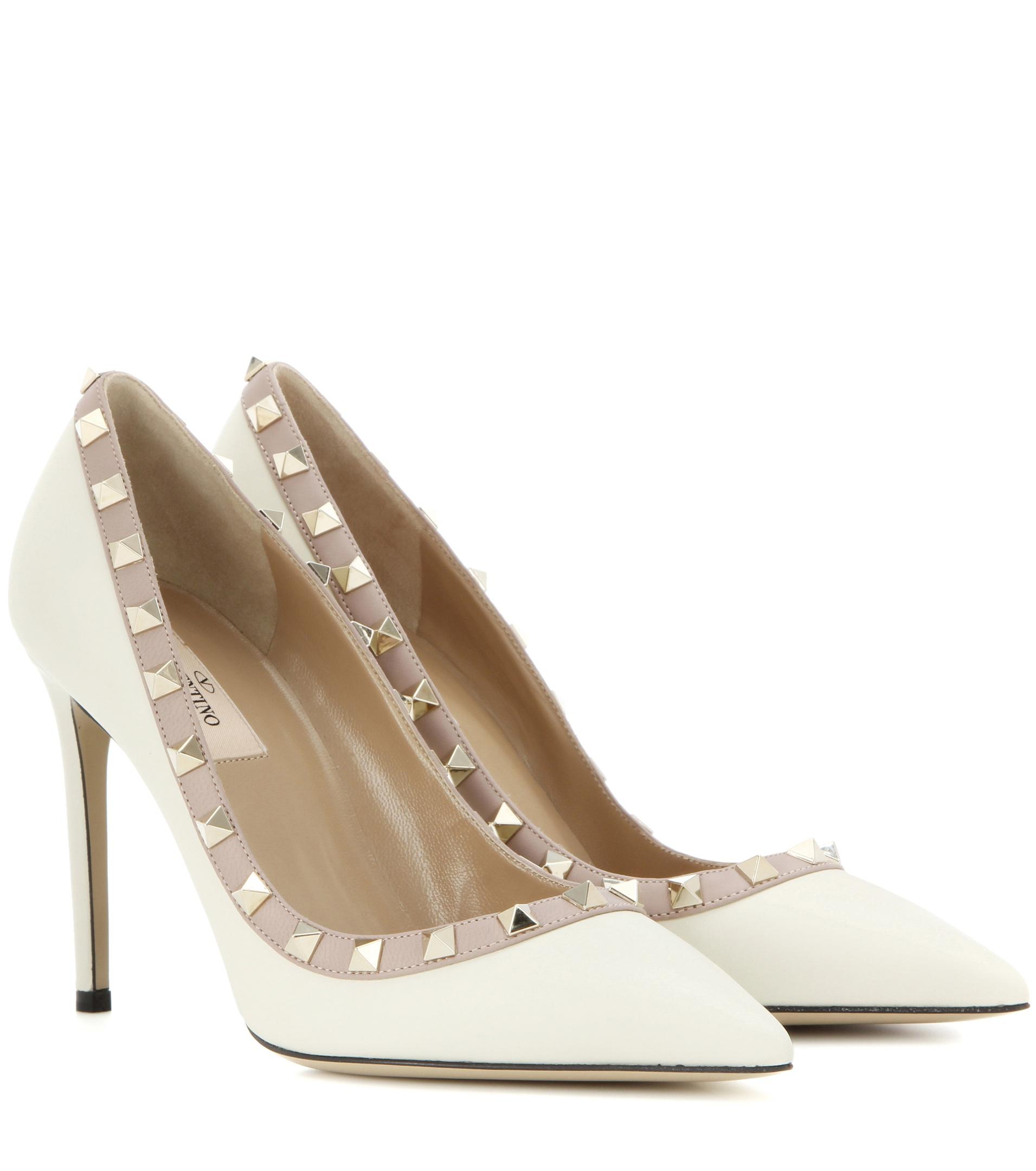 valentino white pumps